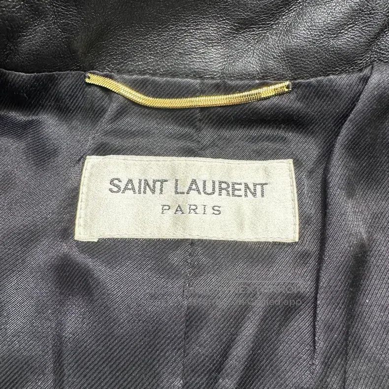 Saint Laurent Paris Saint Laurent Paris Crystal zipper leather jacket Size XS / US 0-2 / IT 36-38 - 4 Thumbnail