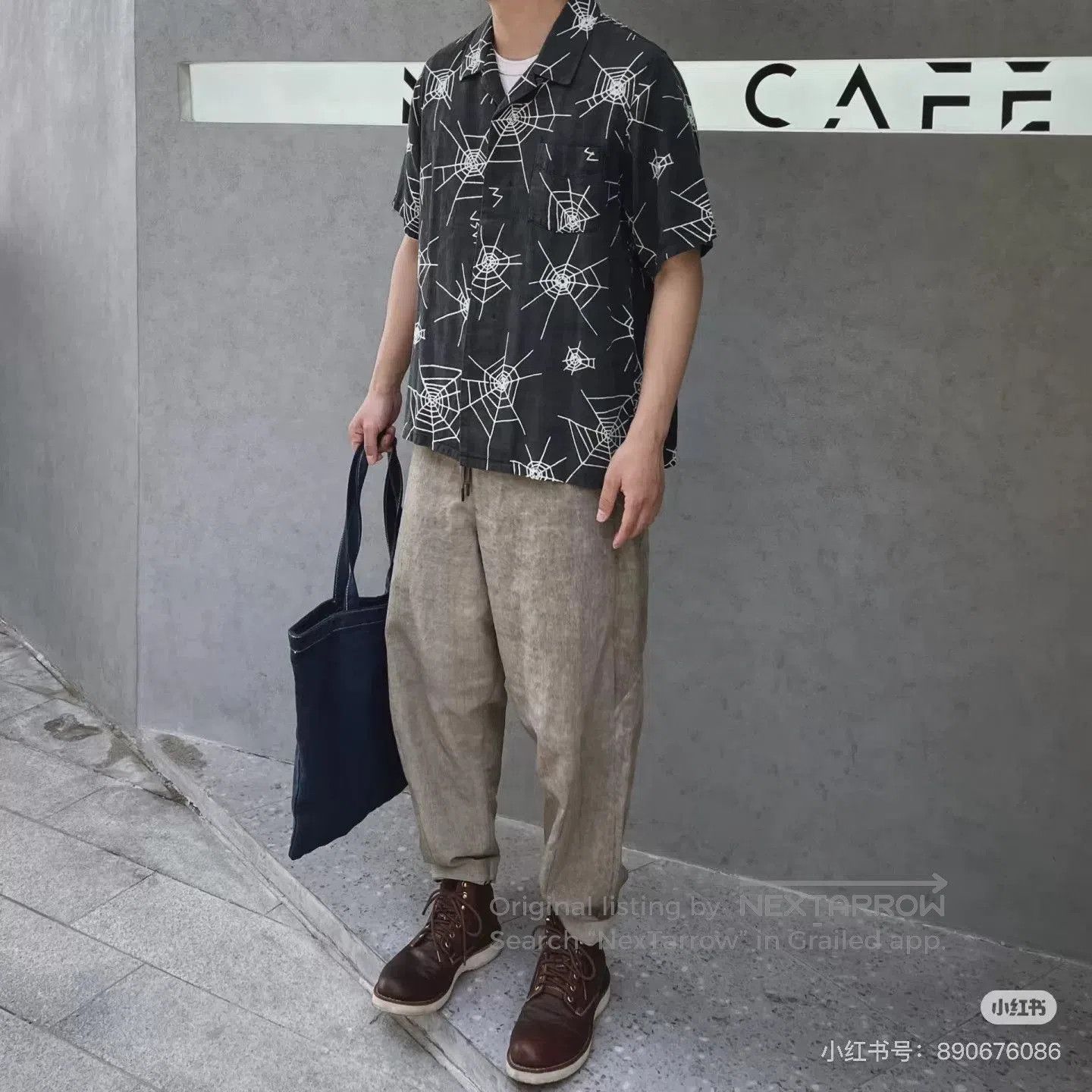 Visvim Visvim 19ss Spider Web Shirt. Size US L / EU 52-54 / 3 - 5 Thumbnail