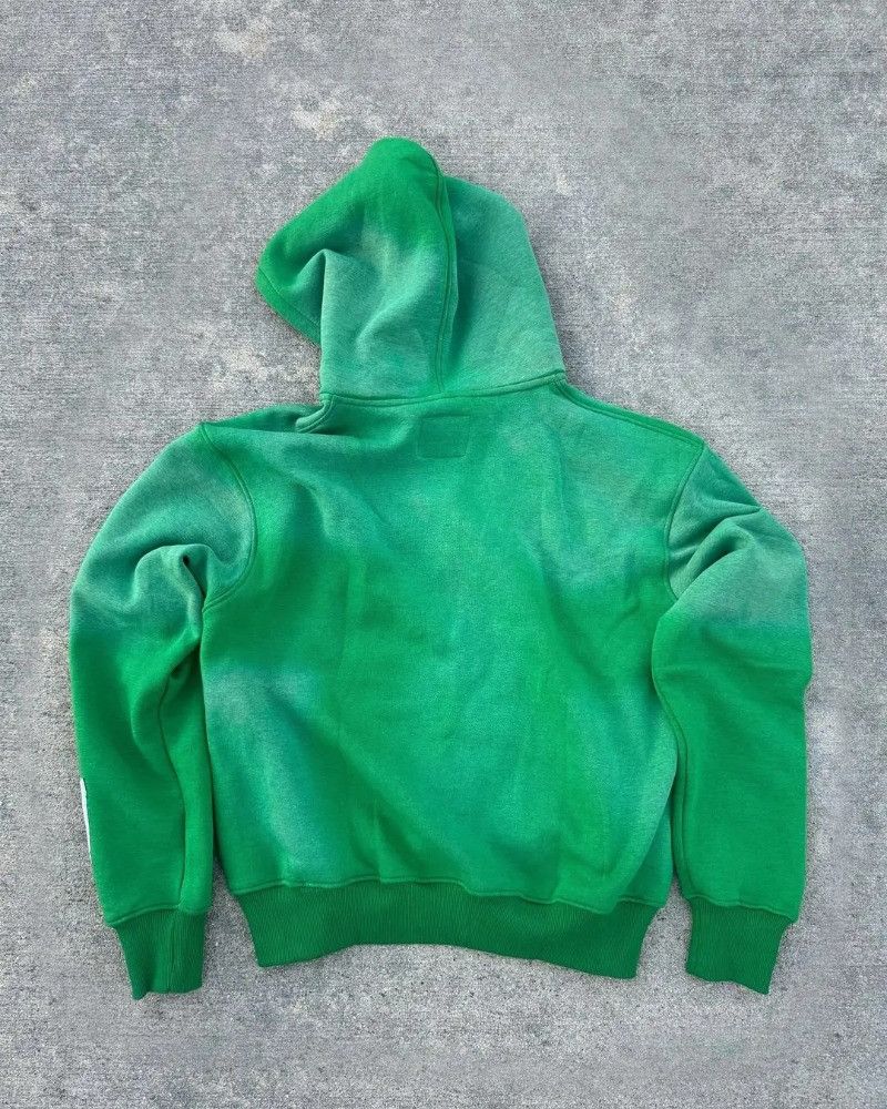 Japanese Brand × Vintage Hip Hop Alphabet Embroidery Zipper Hoodie Size US XXL / EU 58 / 5 - 2 Thumbnail