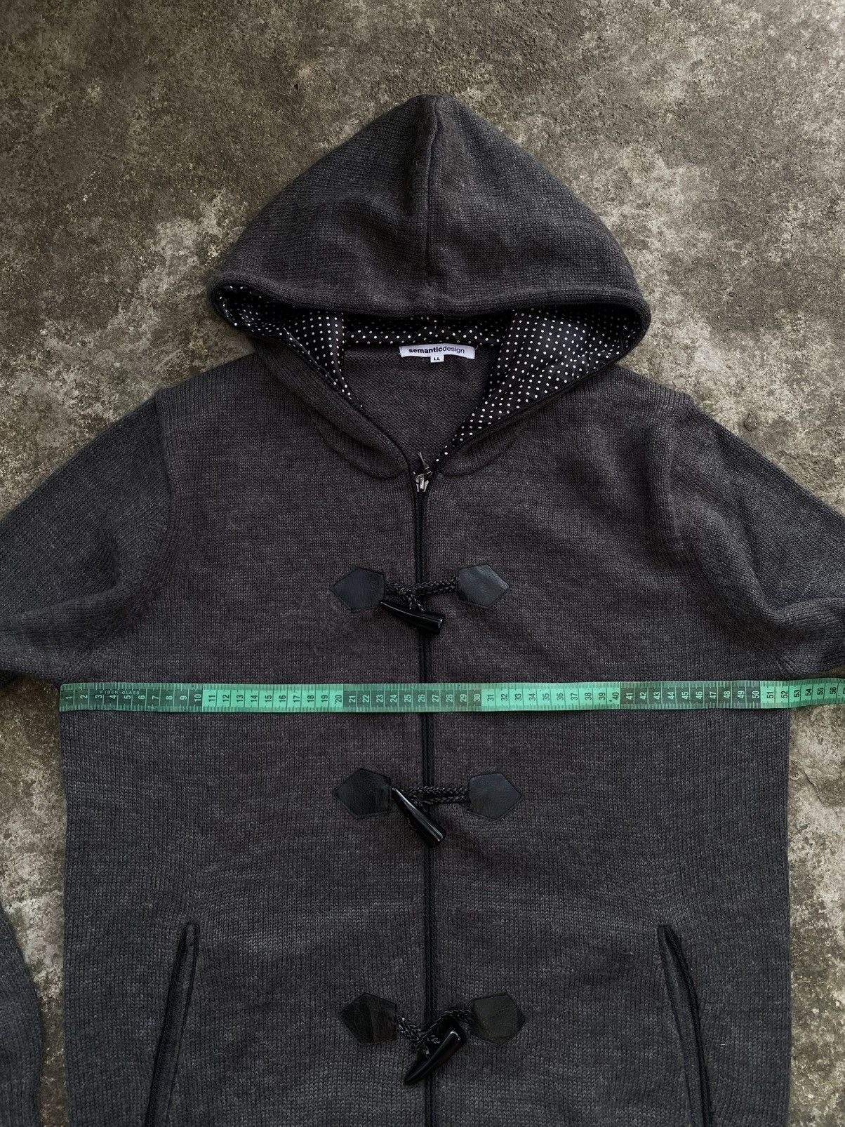 Japanese Brand SEMANTIC DESIGN DUFFLE HOODIE Size US L / EU 52-54 / 3 - 6 Thumbnail