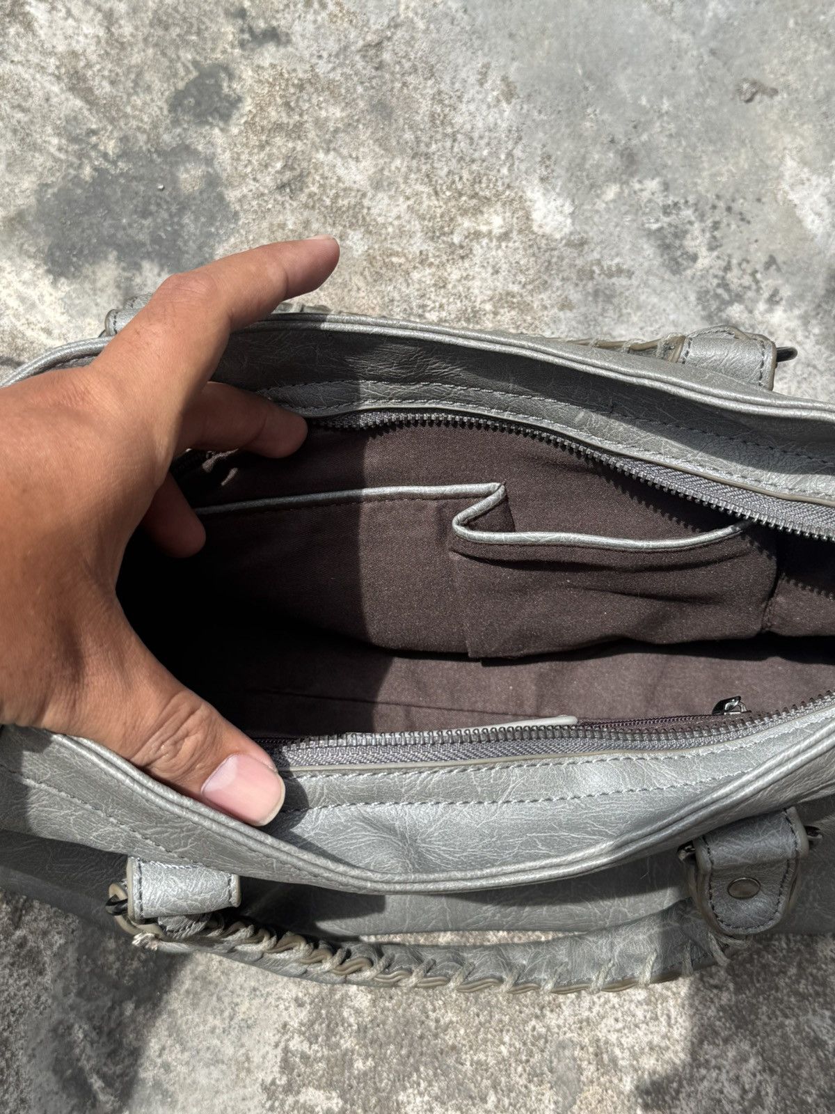 Vintage City Bag Leather Vintage Size ONE SIZE - 9 Thumbnail