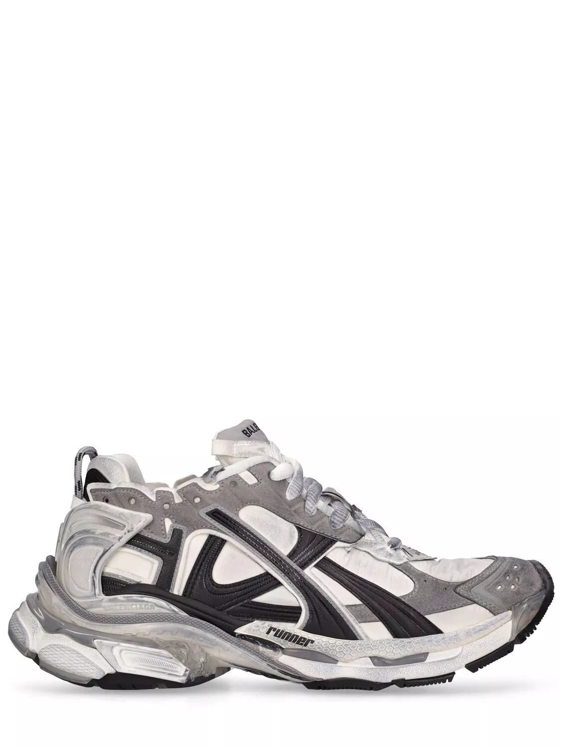 Balenciaga Runner Men's Gray Low Top Sneakers New