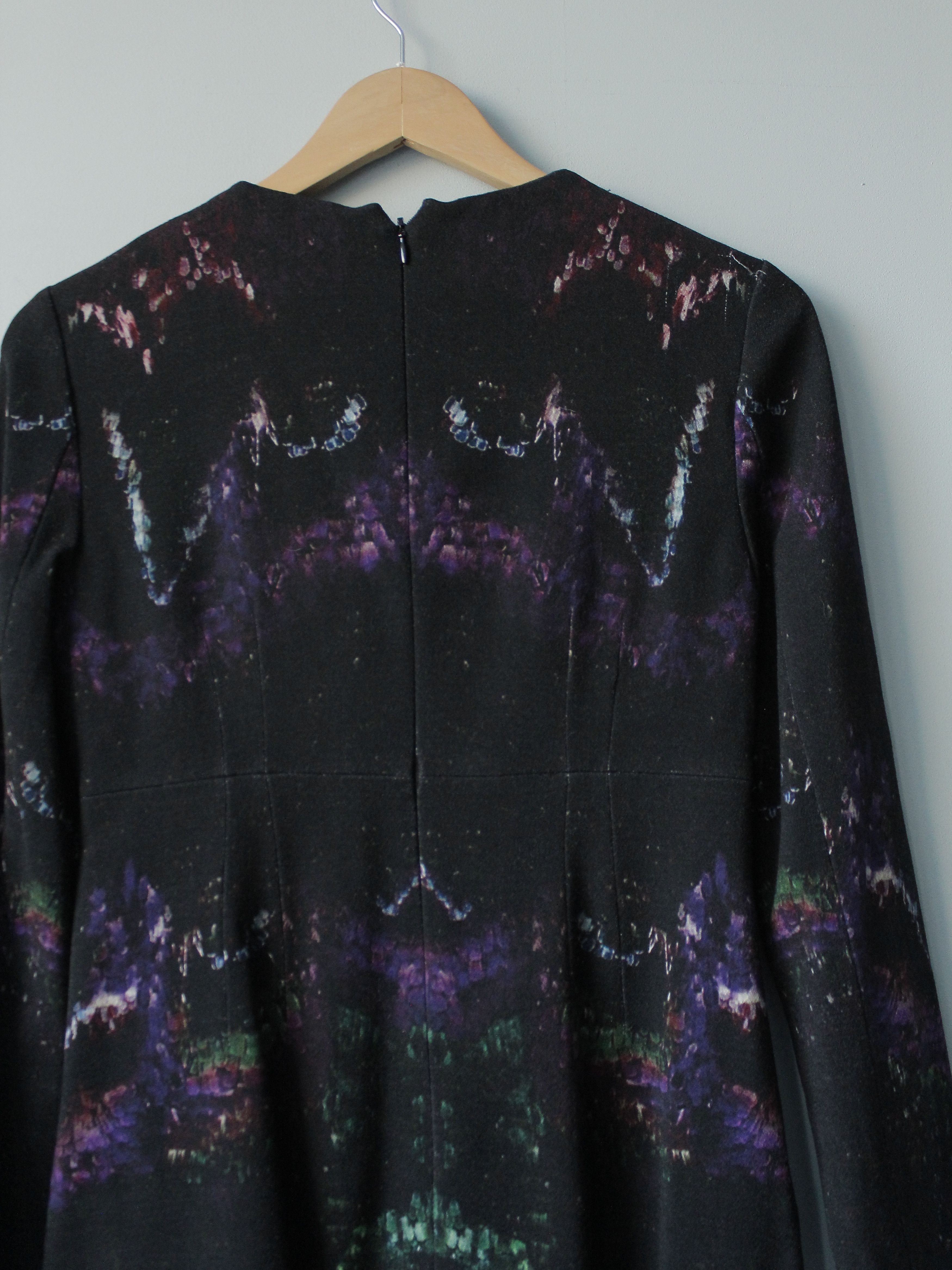 Alexander McQueen Alexander McQueen Midi Wool moth print jersey Dress Silk Size S / US 4 / IT 40 - 5 Thumbnail