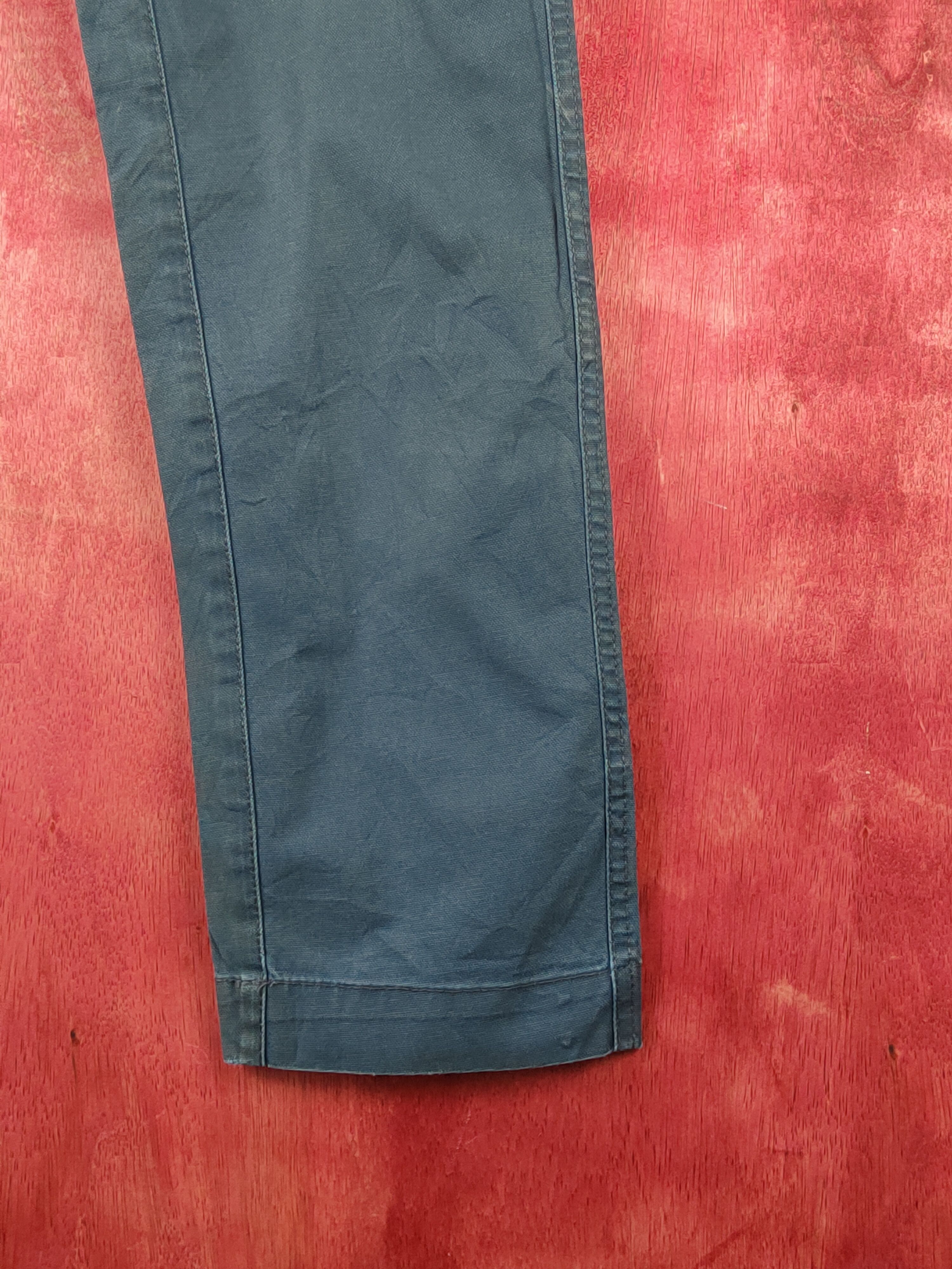 Japanese Brand Genba-Xebec Blue Multipocket Tactical Cargo Pants #S1317 Size US 30 / EU 46 - 6 Thumbnail