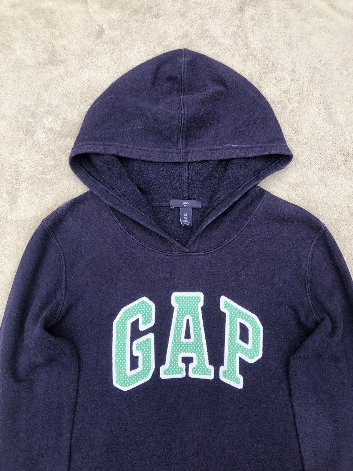 Gap × Vintage Vintage 90s GAP Big Logo Patchwork Style Hoodie Size US S / EU 44-46 / 1 - 3 Thumbnail