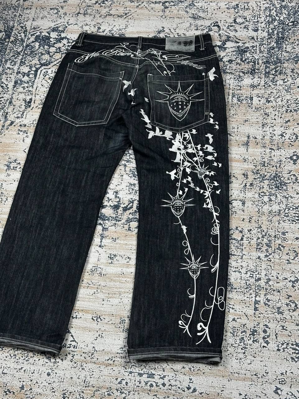 Japanese Brand Very Rare Your Local Dealer Printed Baggy Hip Hop Denim Size US 34 / EU 50 - 13 Thumbnail