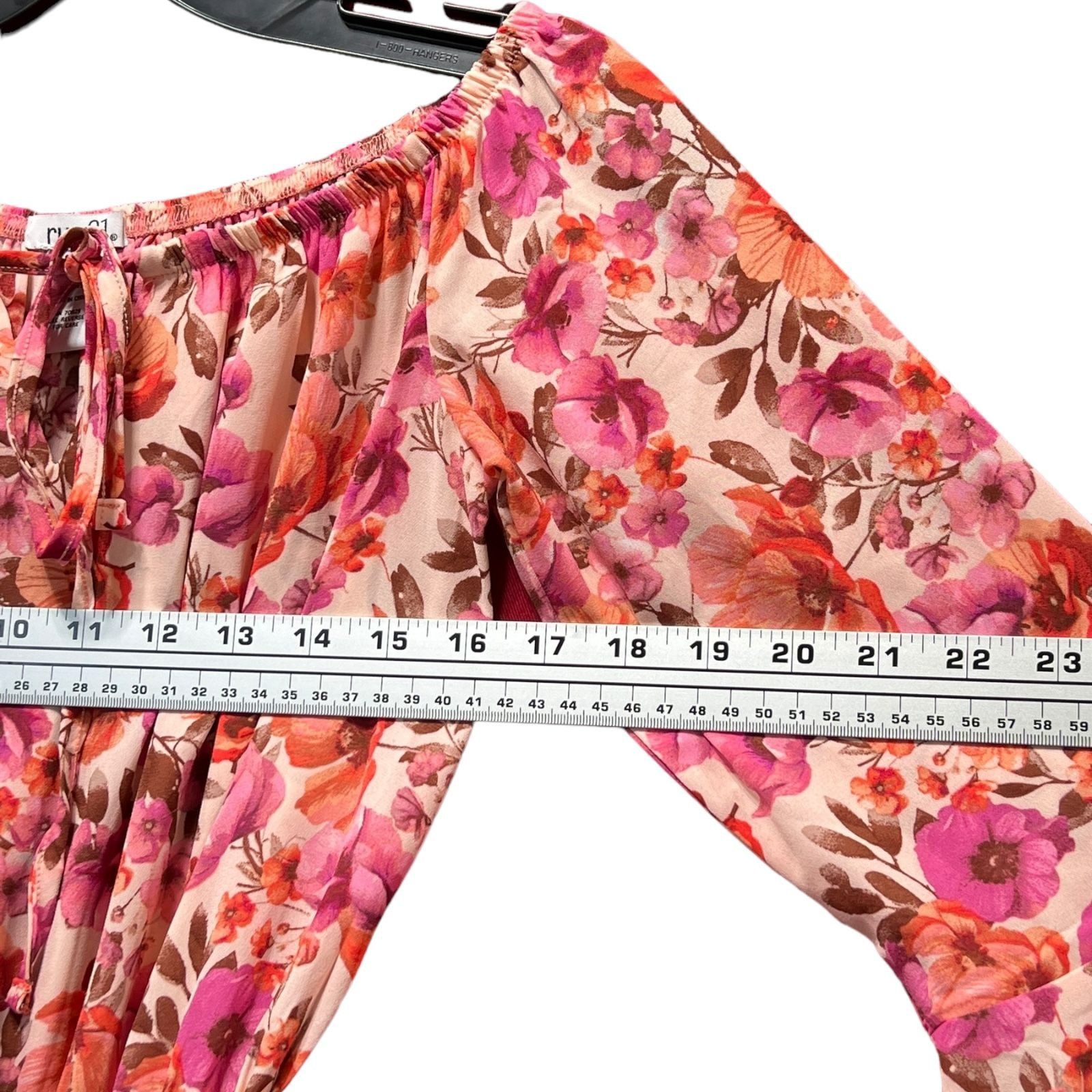 rue21 Rue 21 - Women's Off Shoulder Floral Short Romper - Bell Sle Size ONE SIZE - 4 Thumbnail