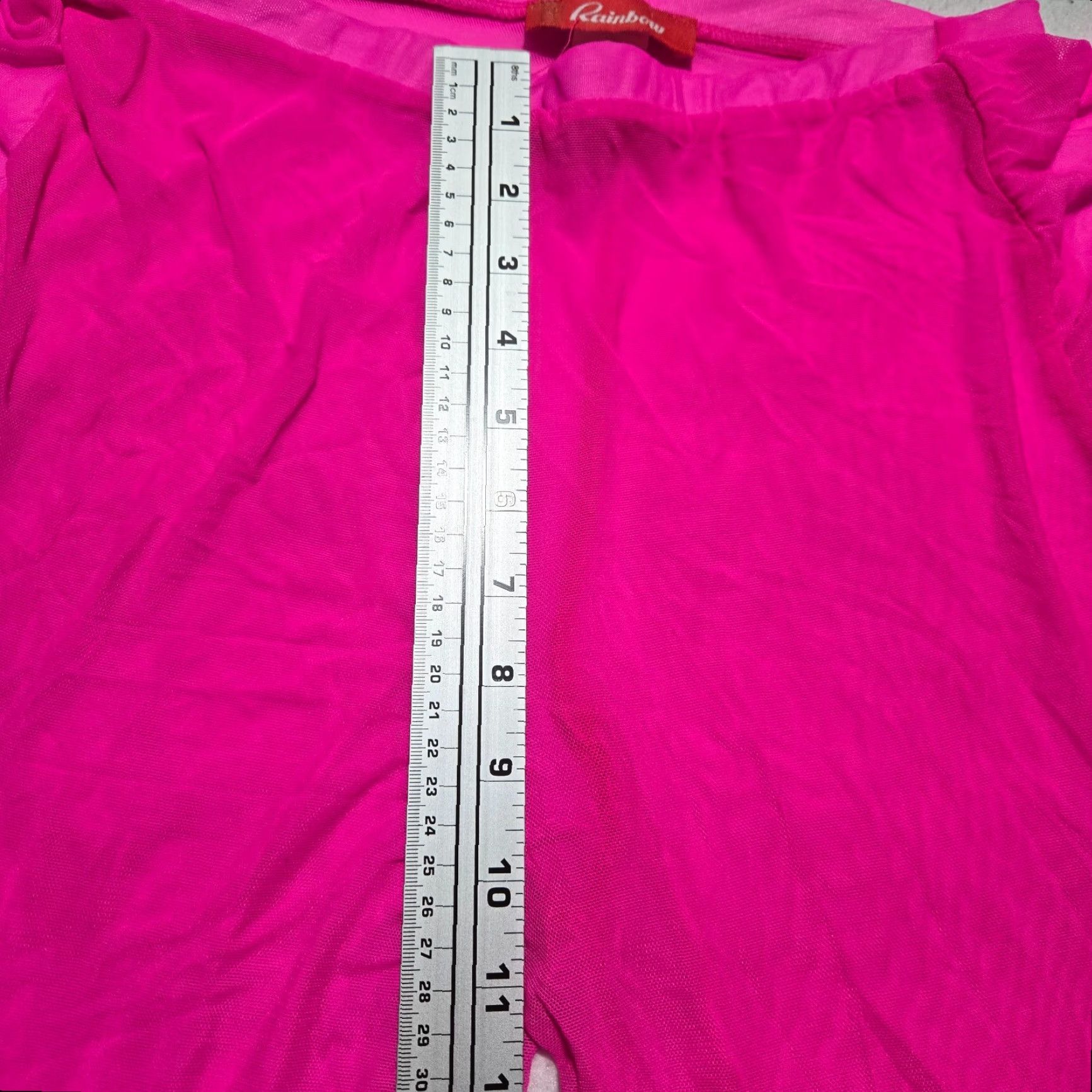 Rainbow Rainbow Pants Women's L Pink High Waist Sheer Sweatpants 96% Polyester 4% Spandex Regular Straight Men/Women? Size 36" / US 14 / IT 50 - 6 Thumbnail