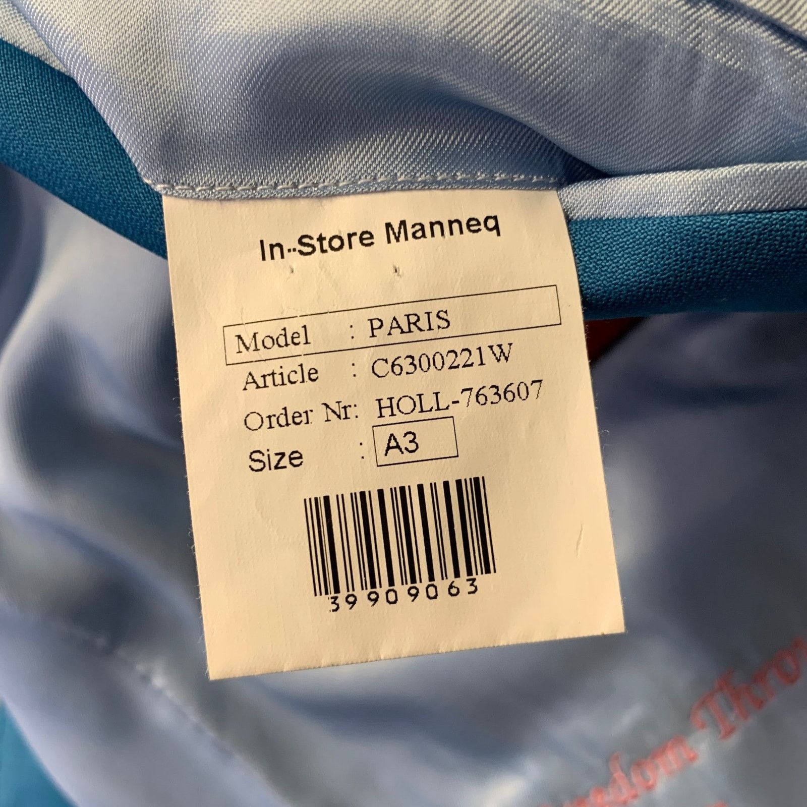 Other KLEIN EPSTEIN & PARKER Blue Solid Wool Shawl Lapel Suit Size 40R - 8 Thumbnail