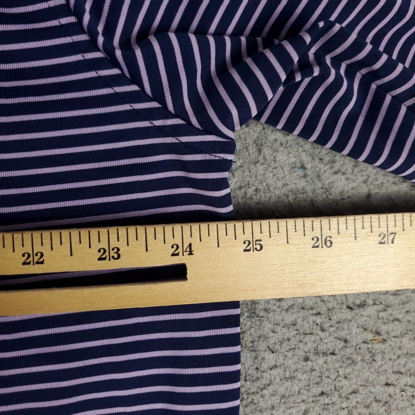 Vintage Donald Ross Polo Shirt Mens XL Purple Striped Golf Short Sleeve Size US XL / EU 56 / 4 - 7 Thumbnail