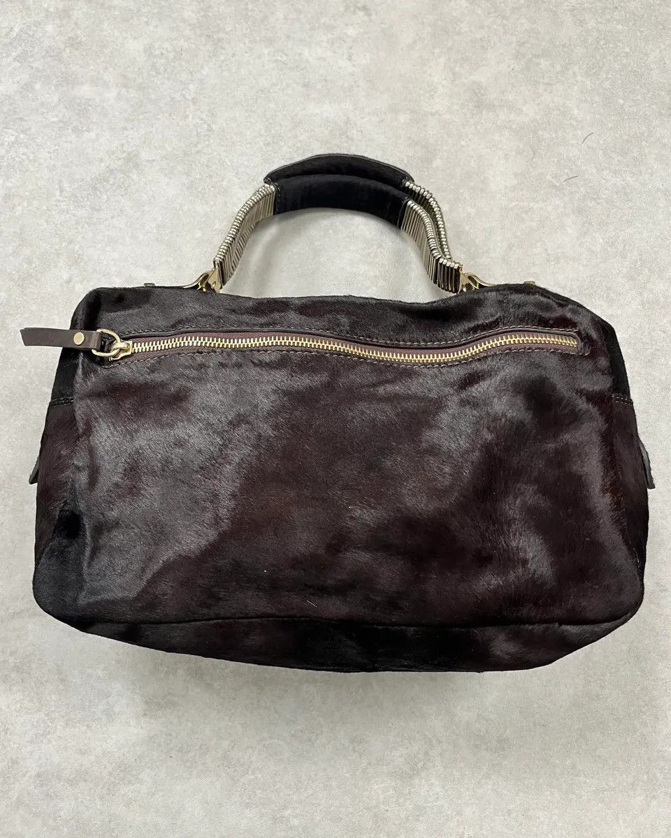 Vintage Cesare Paciotti Brown Pony Hair Handle Bag Size ONE SIZE - 1 Thumbnail