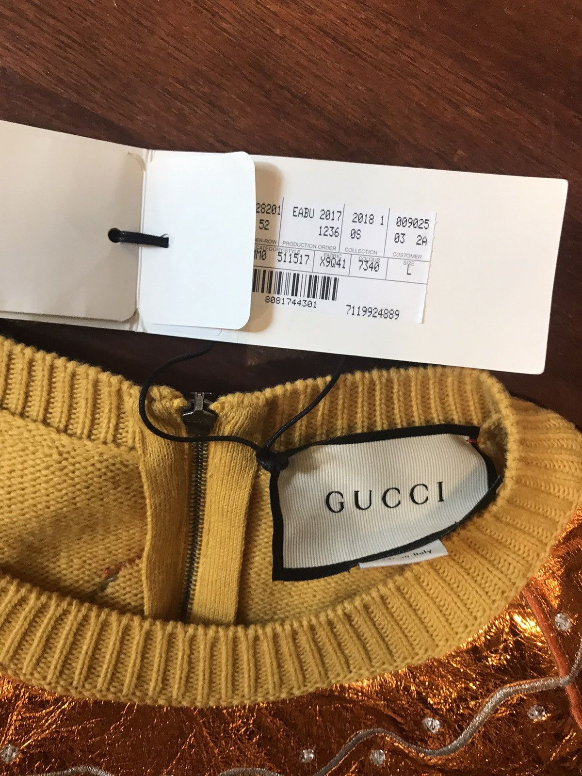 Gucci Gucci wool sweater leather and jewellery fashion Show Size US L / EU 52-54 / 3 - 6 Thumbnail