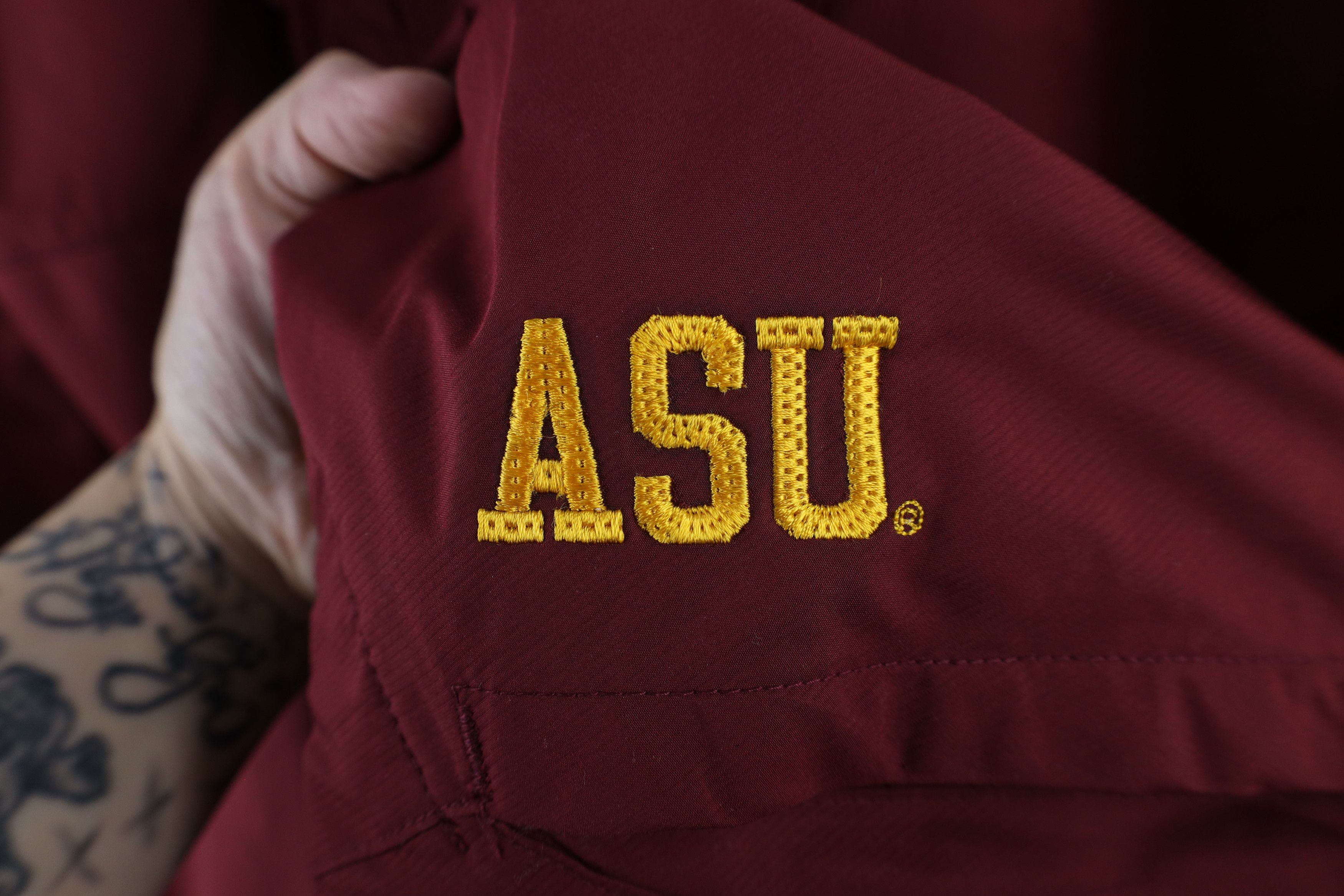 Nike × Vintage Vintage Nike Storm Swoosh Arizona State University Jacket Size US XL / EU 56 / 4 - 6 Thumbnail