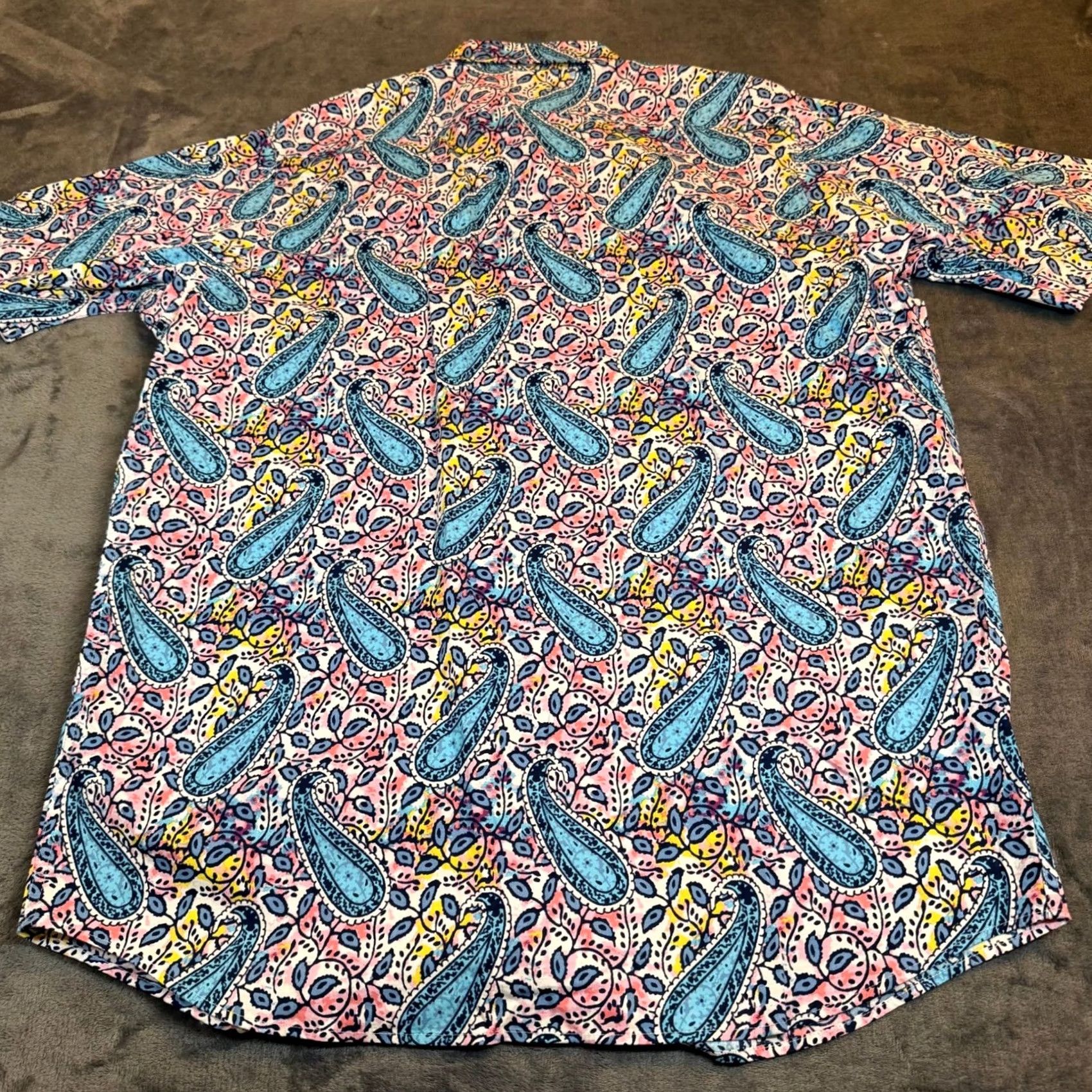 Cremieux Cremieux Button-Up Shirt Mens Large Tall Multicolor Paisley NWT Size US L / EU 52-54 / 3 - 5 Thumbnail