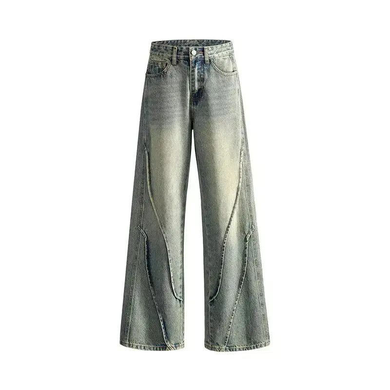 Japanese Brand Retro loose straight leg micro flared jeans Size US 32 / EU 48 - 4 Thumbnail