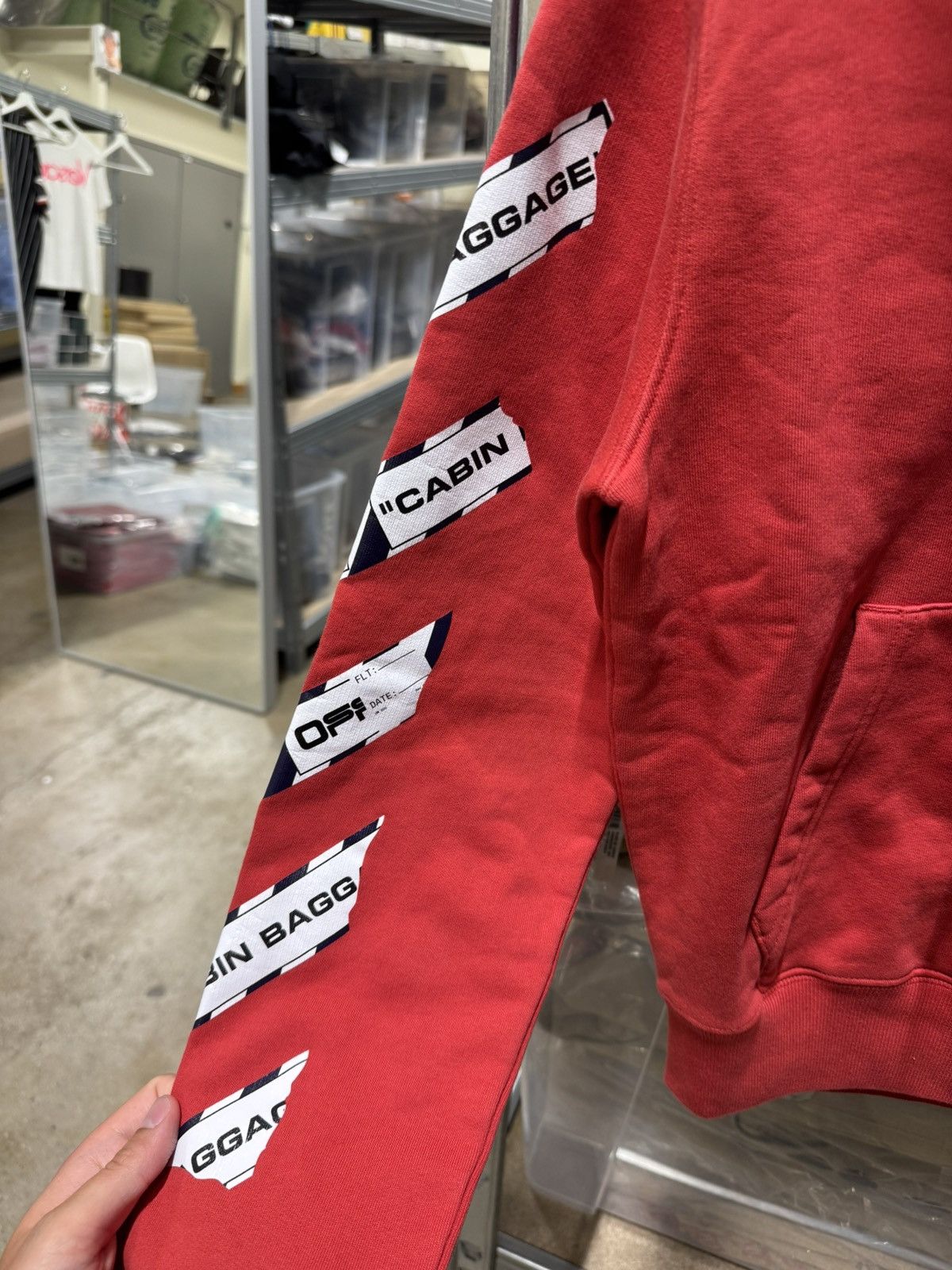 Off-White Off-White Airport Tape Hoodie NEW 700$ Size US XXS / EU 40 - 4 Thumbnail