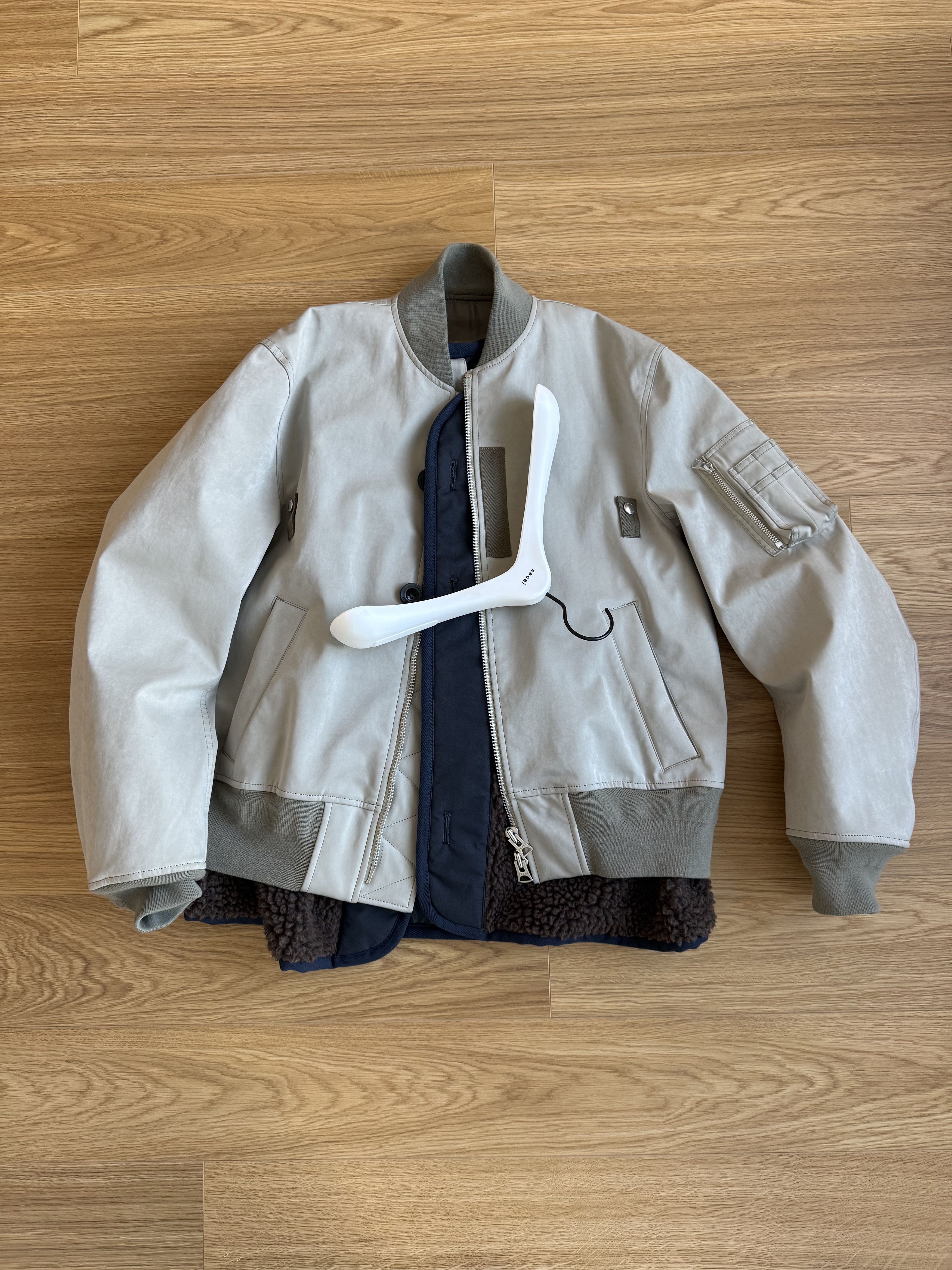 Sacai Sacai Faux Suede Bomber Jacket Size US M / EU 48-50 / 2 - 2 Thumbnail