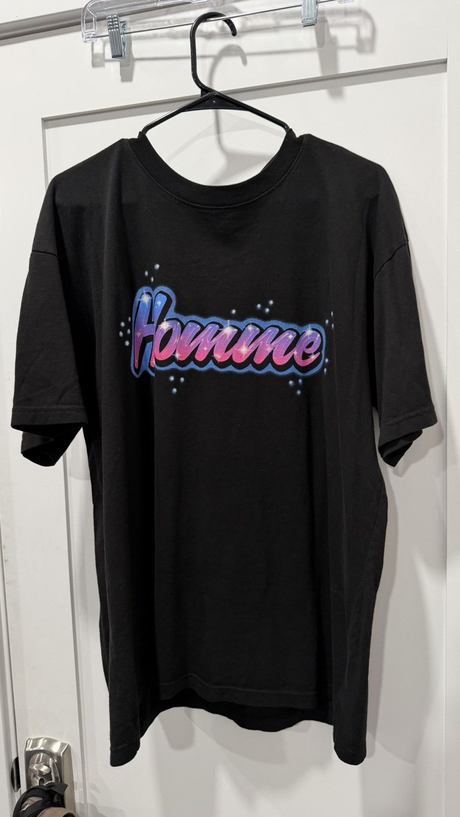 Homme + Femme La HOMME FEMME CLASSIC BUBBLE LOGO LETTERING TSHIRT Size US L / EU 52-54 / 3 - 3 Thumbnail