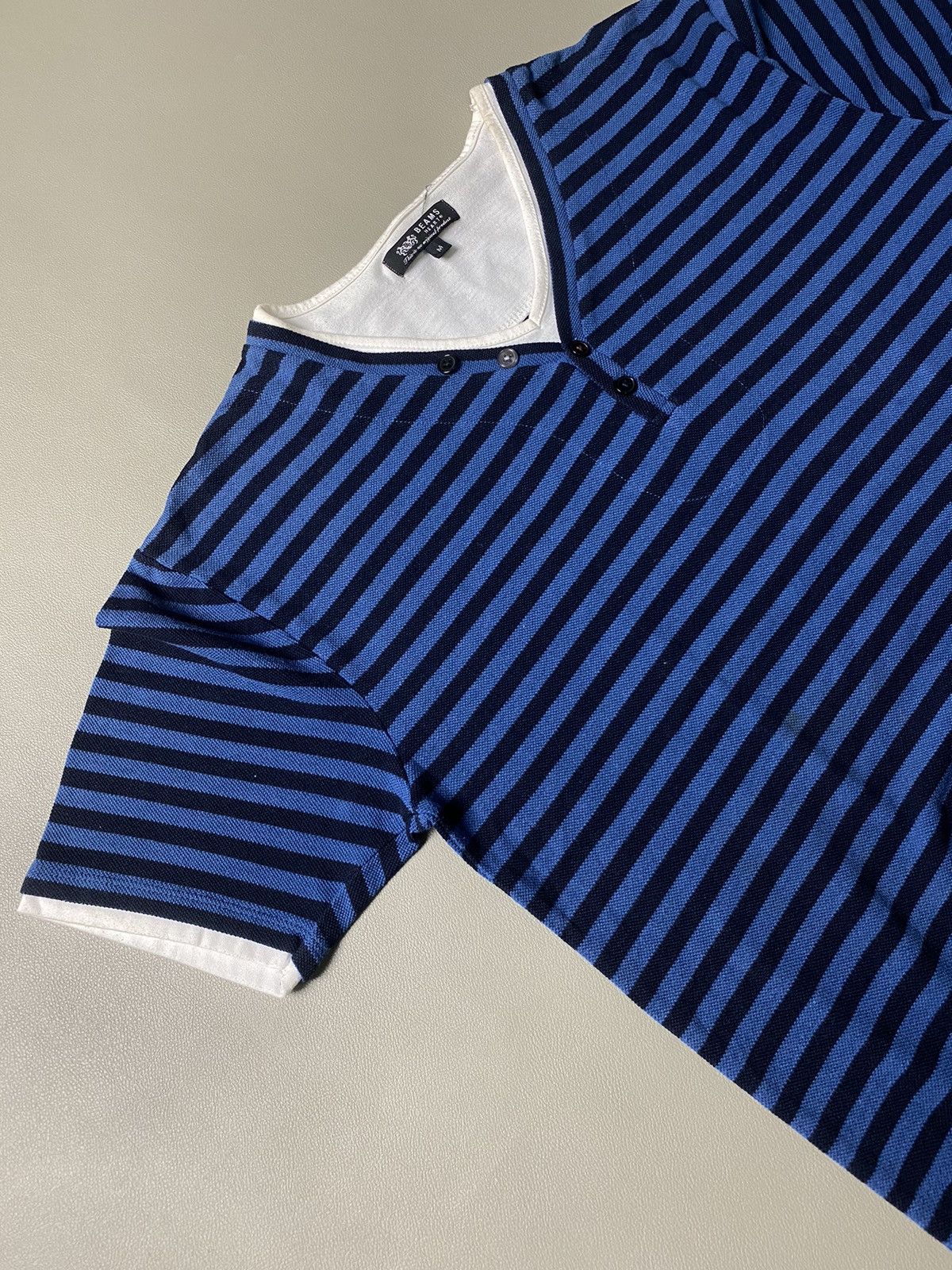 Beams Plus Beams Heart Striped Grunge Tshirt Size US M / EU 48-50 / 2 - 3 Thumbnail