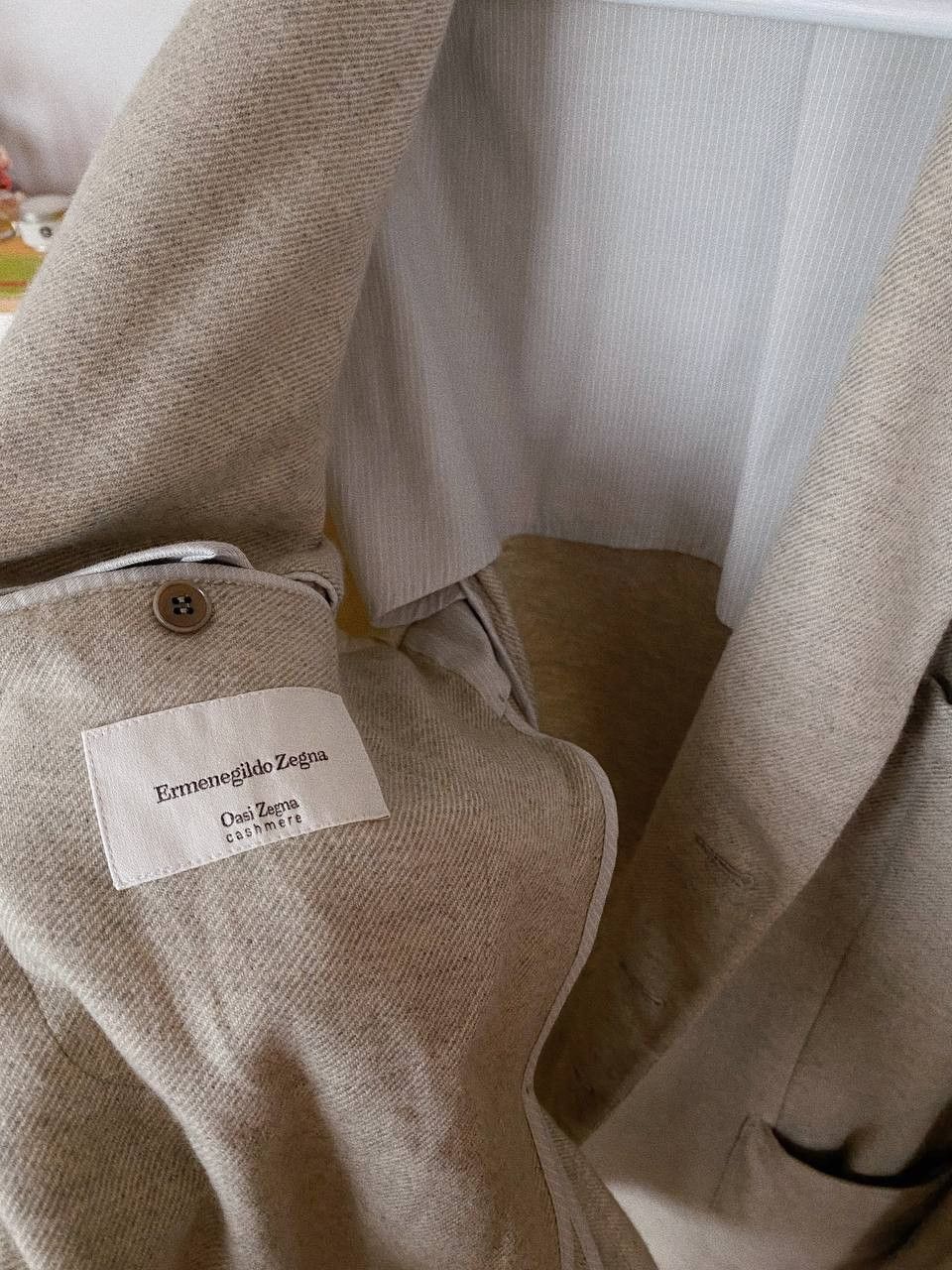 Ermenegildo Zegna Ermenegildo Zegna Oasi Cashmere Blazer 2023 Beige Size 54R - 1 Thumbnail