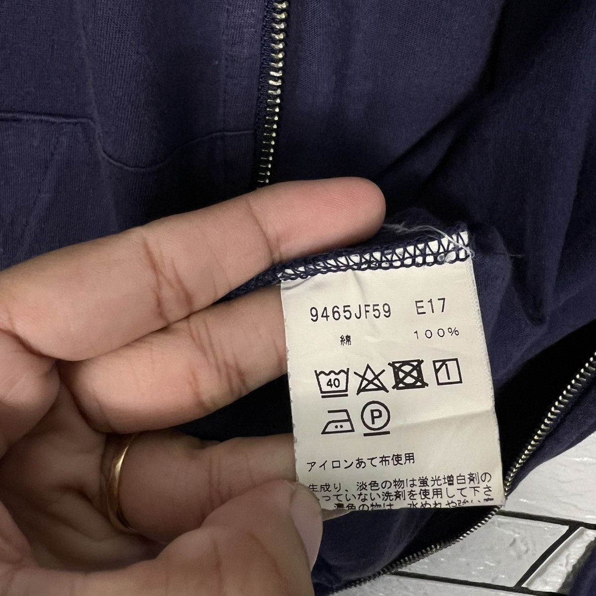 agnes b. Vintage AGNES B. HOMME Zipper Hoodie Sweatshirt #4105-C187 Size US S / EU 44-46 / 1 - 15 Thumbnail