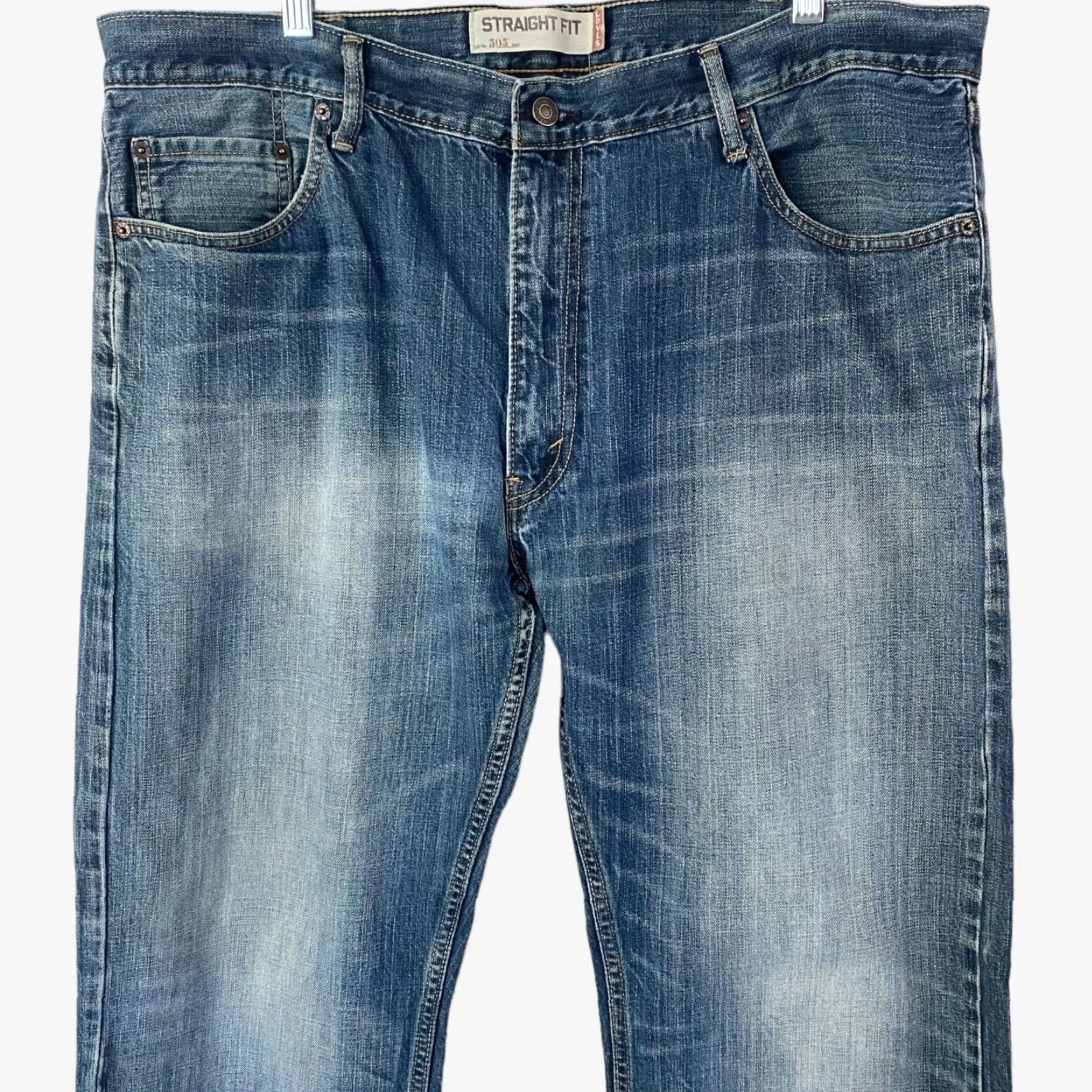Levi's VINTAGE Levi's 505 Straight Jeans Mens 40X30 Denim Blue Cotton 5-Pocket Style Straight Mens Size US 40 / EU 56 - 5 Thumbnail