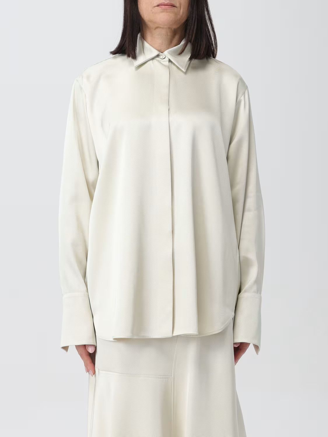 Jil Sander o1w1db10825 Shirt in Ivory Size XL / US 12-14 / IT 48-50 - 2 Thumbnail