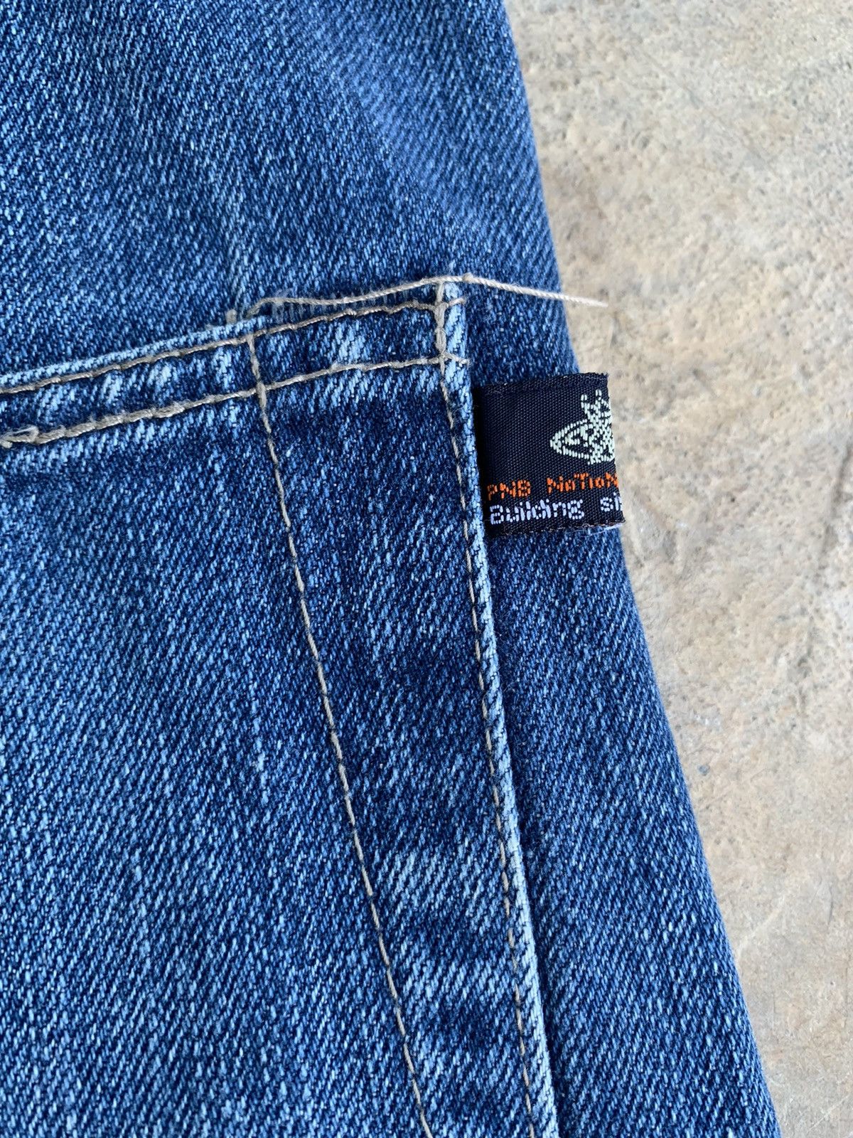 Japanese Brand PNB Nation Clothing Selvedge Distressed Denim Size US 31 - 13 Thumbnail