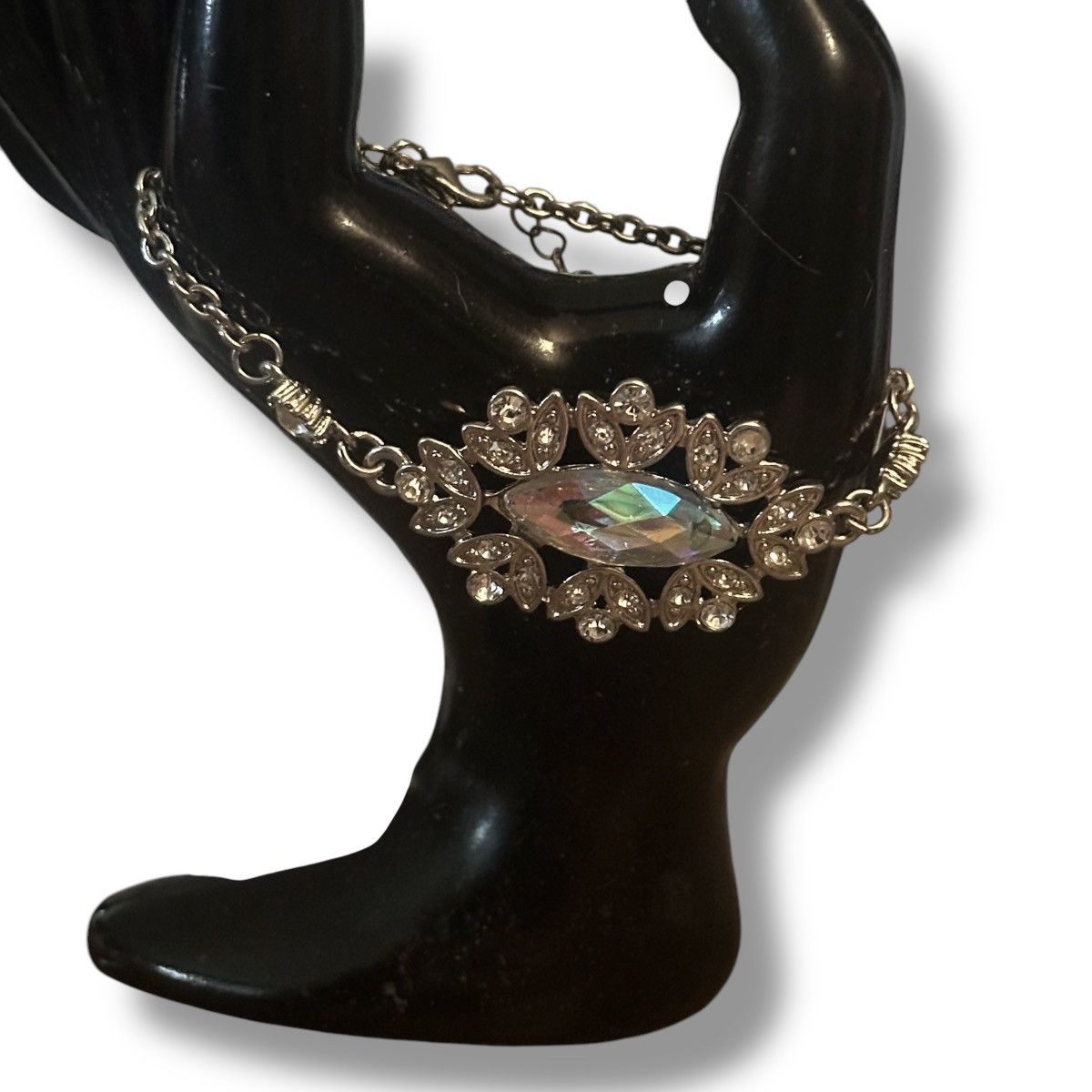 Other Charming Charlie AB rhinestone flower chain bracelet Size ONE SIZE - 2 Thumbnail