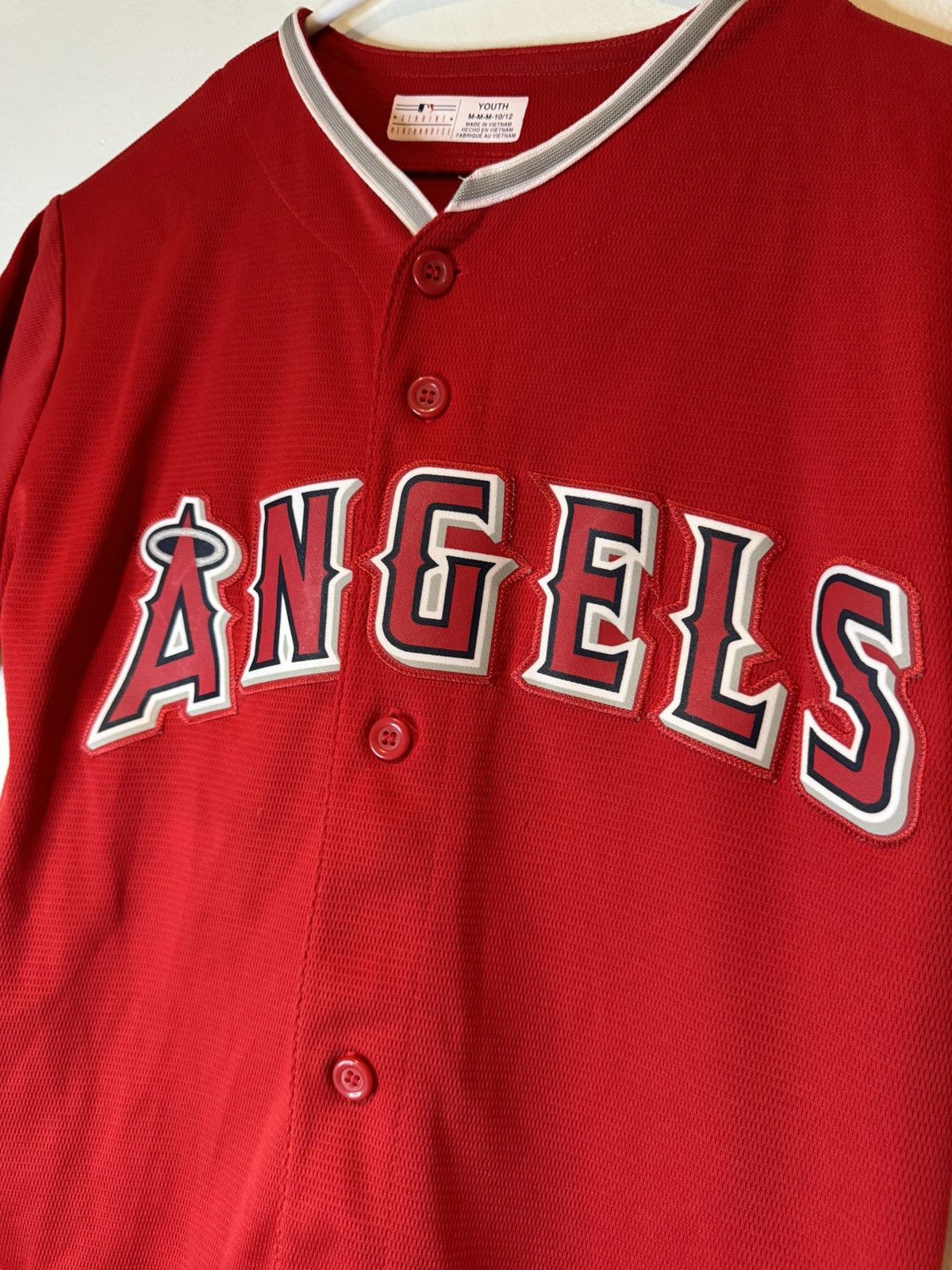 MLB Genuine Merchandise Mike Trout Angels Youth Jersey Medium Size US XS / EU 42 / 0 - 2 Thumbnail