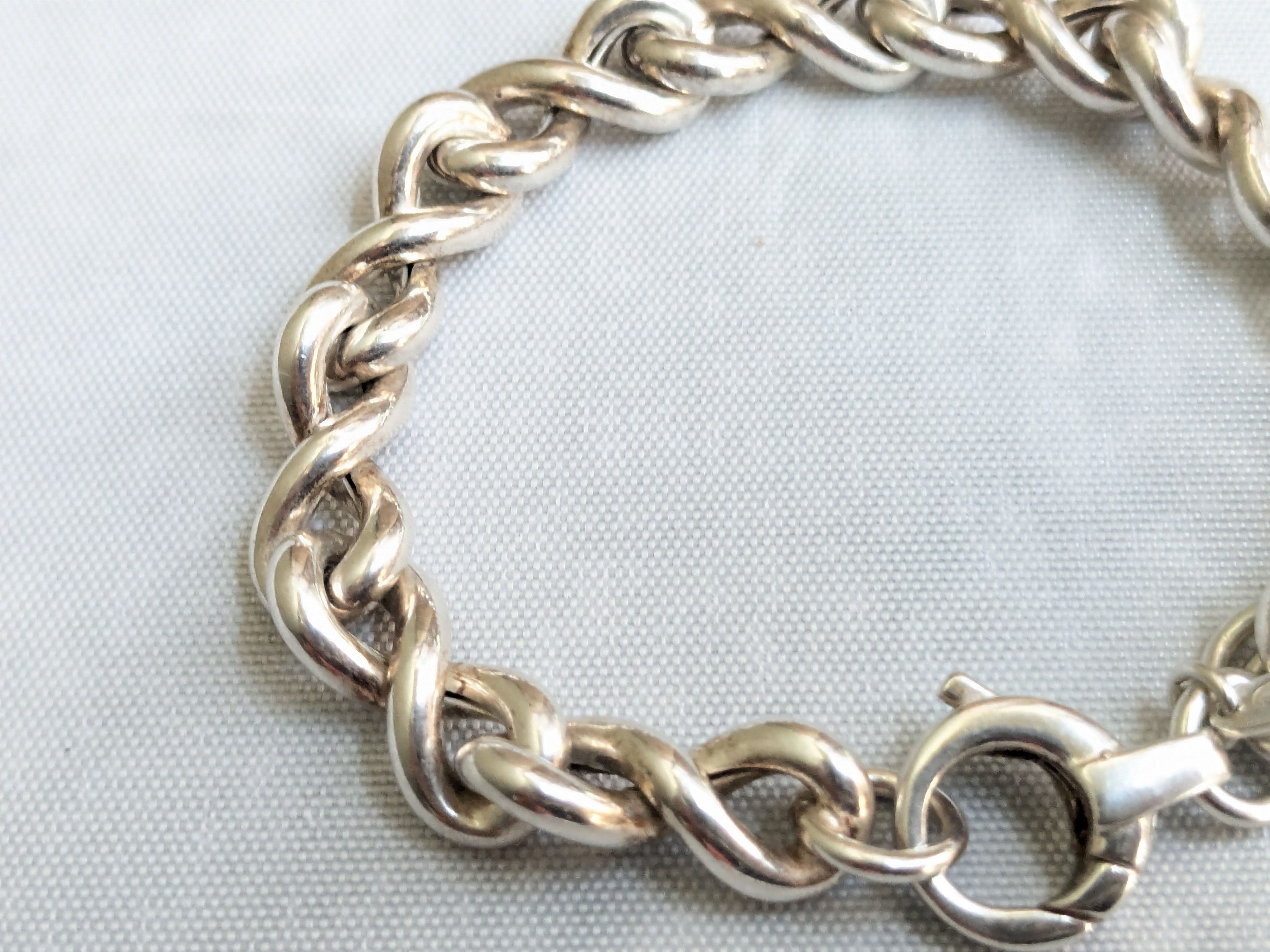 Jewelry Vintage Sterling Silver Milor Bracelet Bowtie 7" Size ONE SIZE - 8 Thumbnail