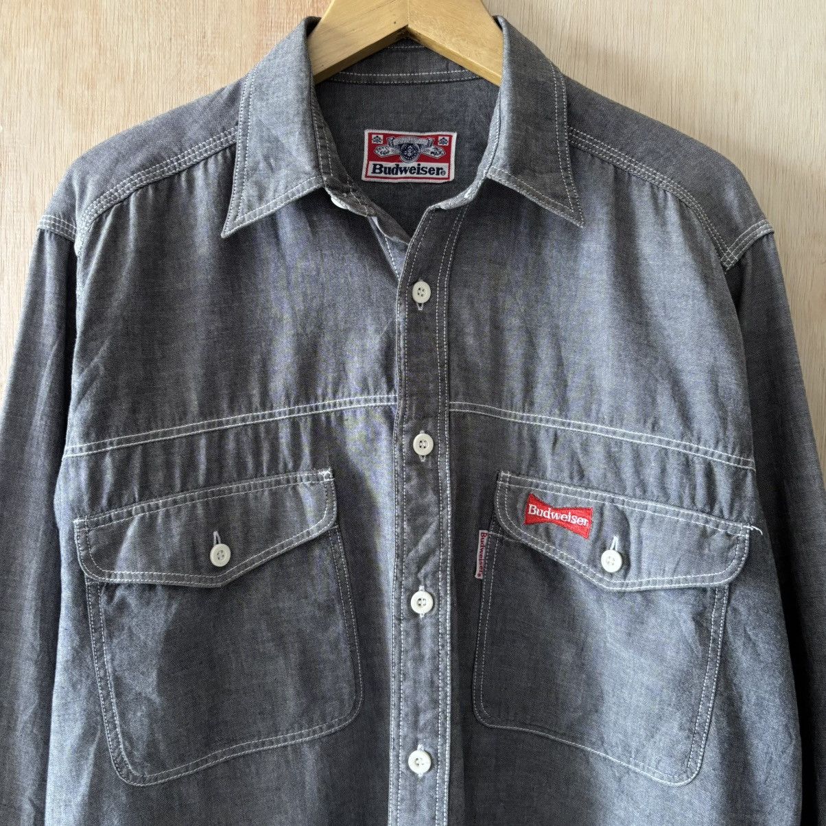 Budweiser Vintage Budweiser Work Shirts Size US L / EU 52-54 / 3 - 2 Thumbnail