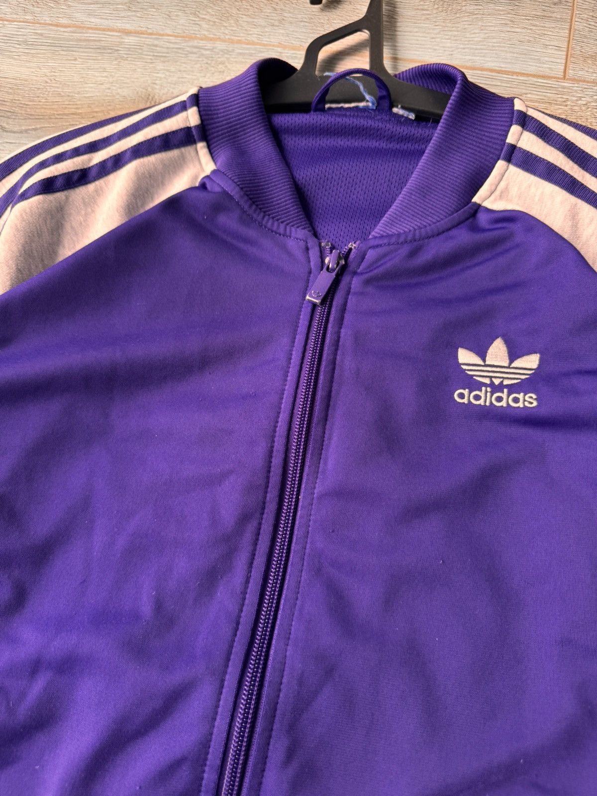 Adidas Vintage Adidas Original Purple Bomber Jacket Size US S / EU 44-46 / 1 - 5 Thumbnail