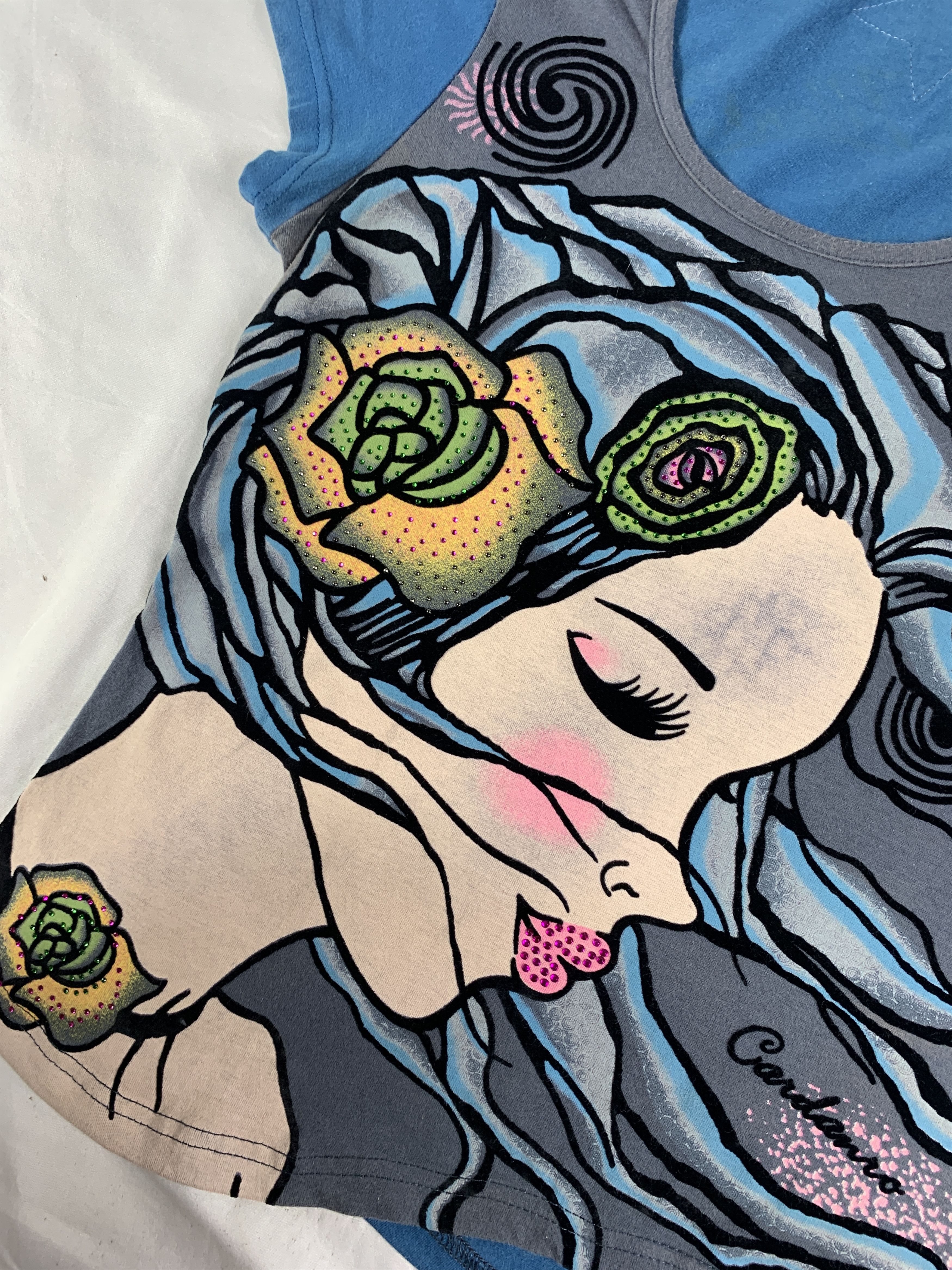 Japanese Brand Cardanro Girl Painting Art Tee (S) Size S / US 4 / IT 40 - 5 Thumbnail
