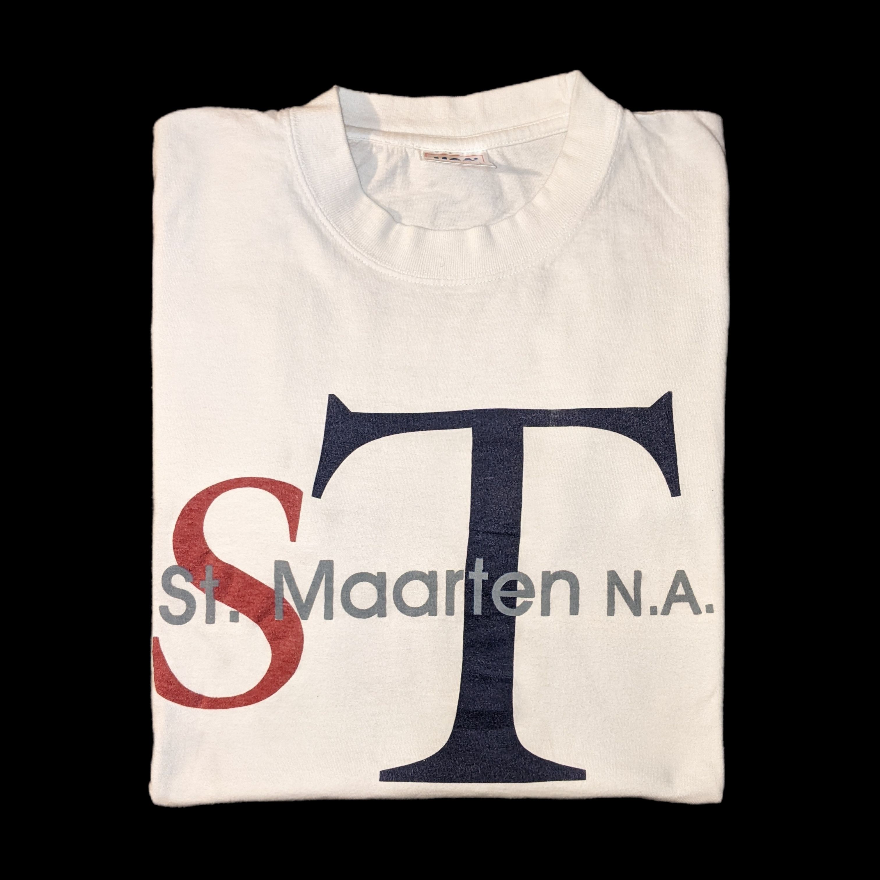Vintage Vintage 90s St. Maarten N.A. Destination Minimalistic Tee | Grailed