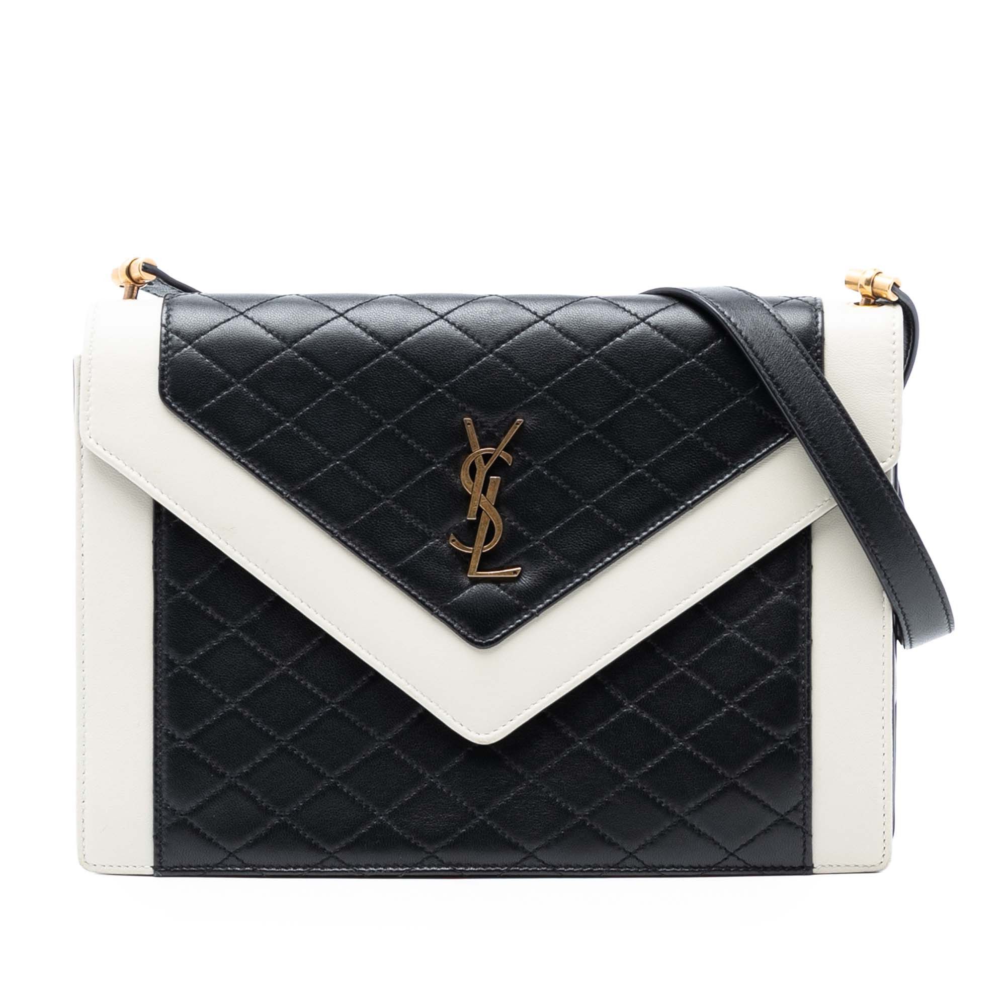Yves Saint Laurent Yves Saint Laurent Bicolor Quilted Lambskin Gaby Crossbody Size ONE SIZE - 1 Thumbnail