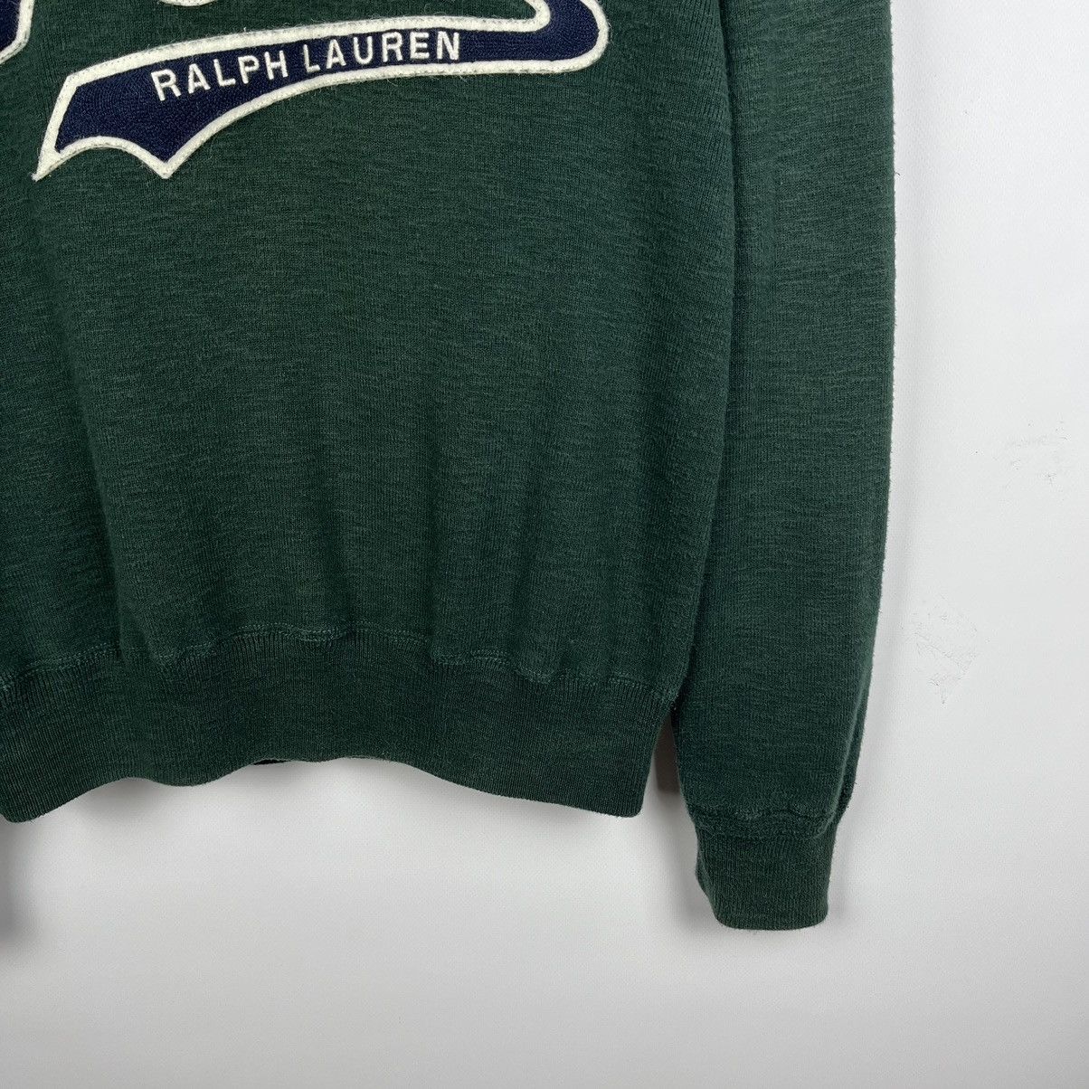 Polo Ralph Lauren Vintage Polo Ralph Lauren big logo 1/4 zip sweater 90’s Size US M / EU 48-50 / 2 - 3 Thumbnail