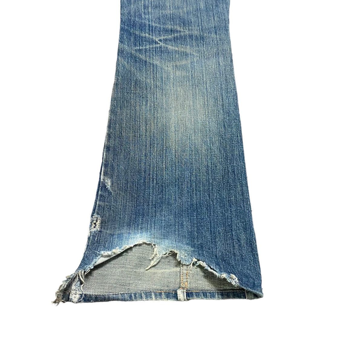 Morgan Homme Vintage Morgan Homme Distressed Denim Flare Jeans Size US 30 / EU 46 - 15 Thumbnail