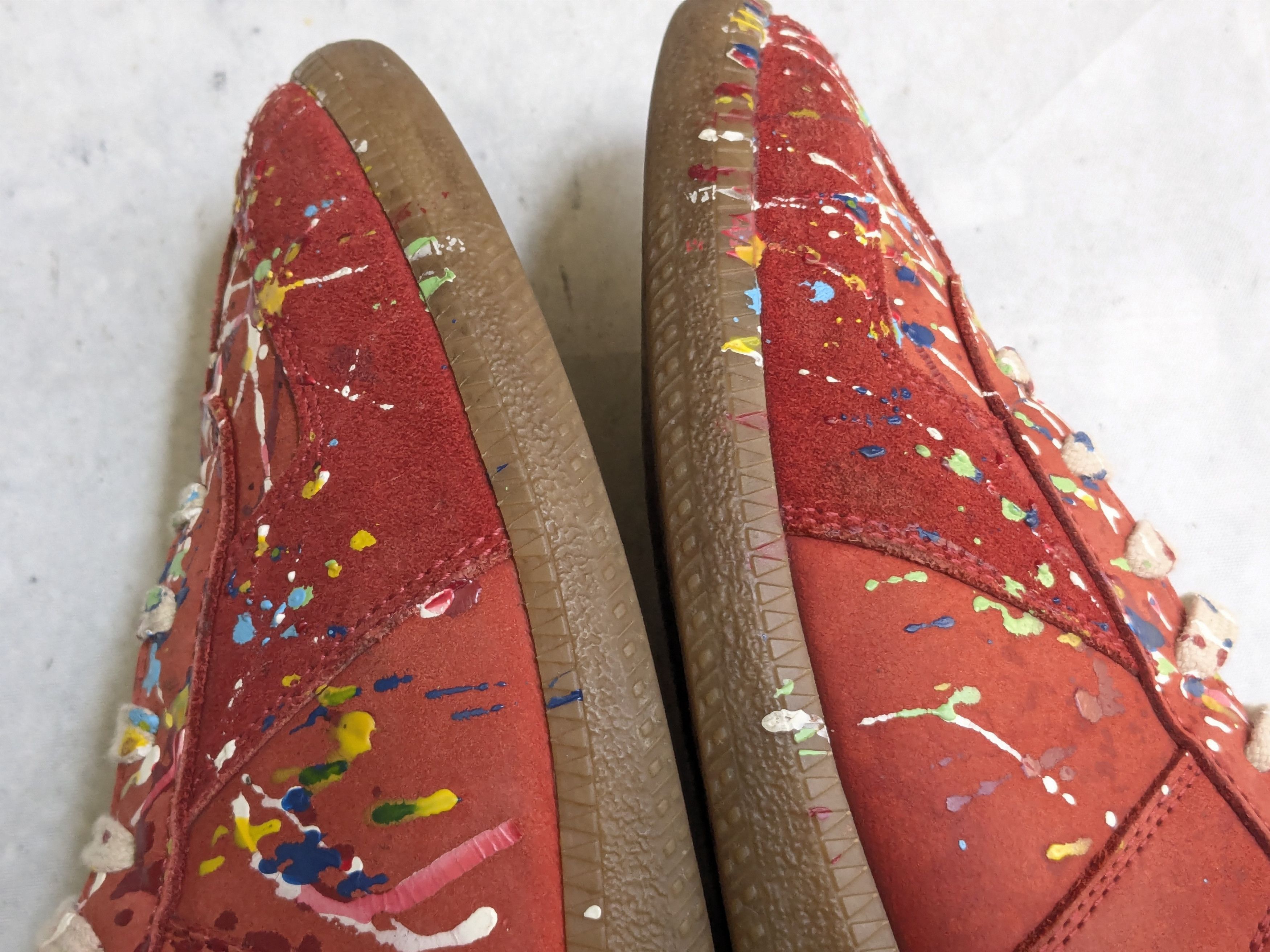 Maison Margiela Maison Margiela Replica GAT Red Paint Splatter 9 42 High Top Size US 9 / EU 42 - 9 Thumbnail