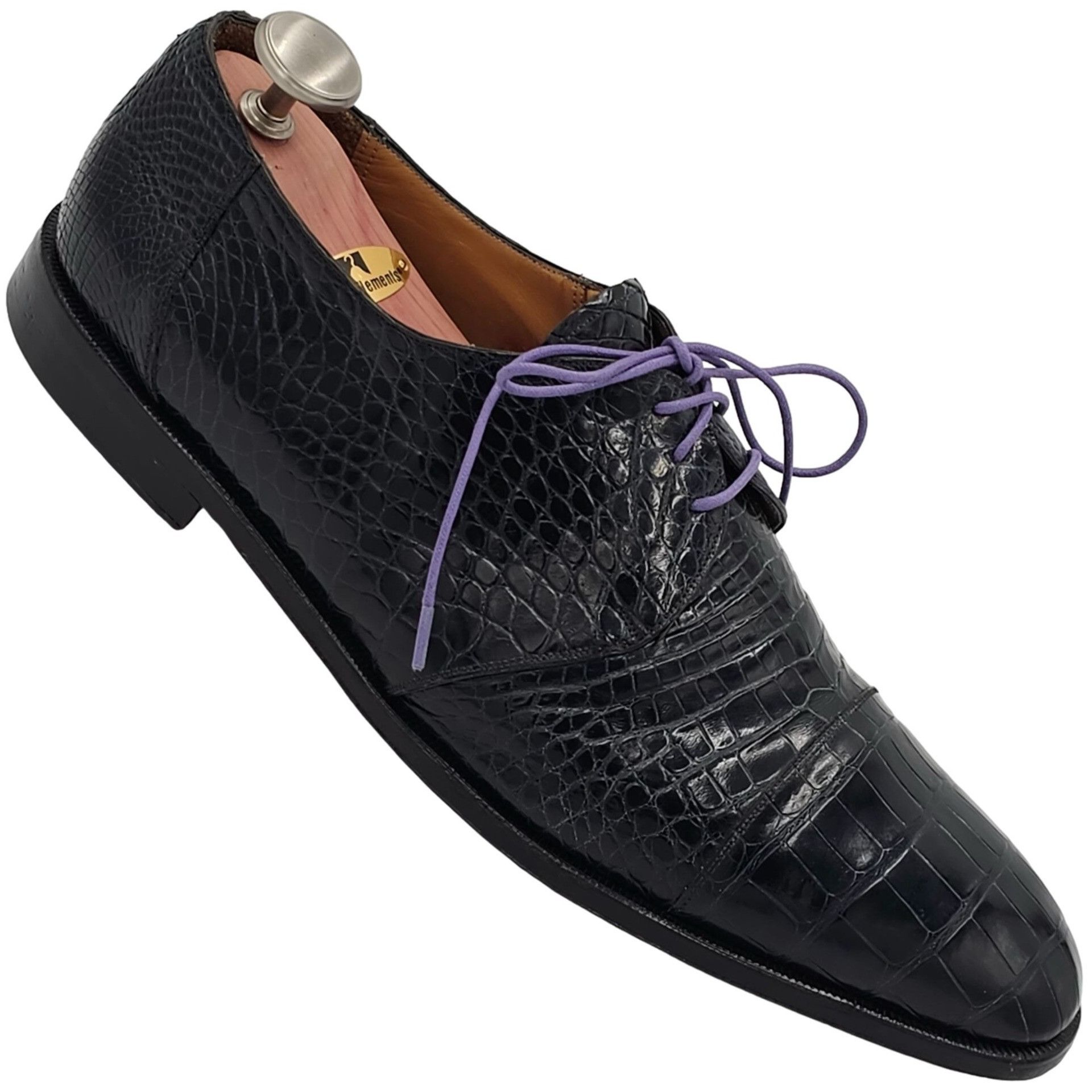 Other Vintage Exotic Full Alligator Men 15 Black Dress Shoes Paolo Size US 15 / EU 48 - 1 Thumbnail