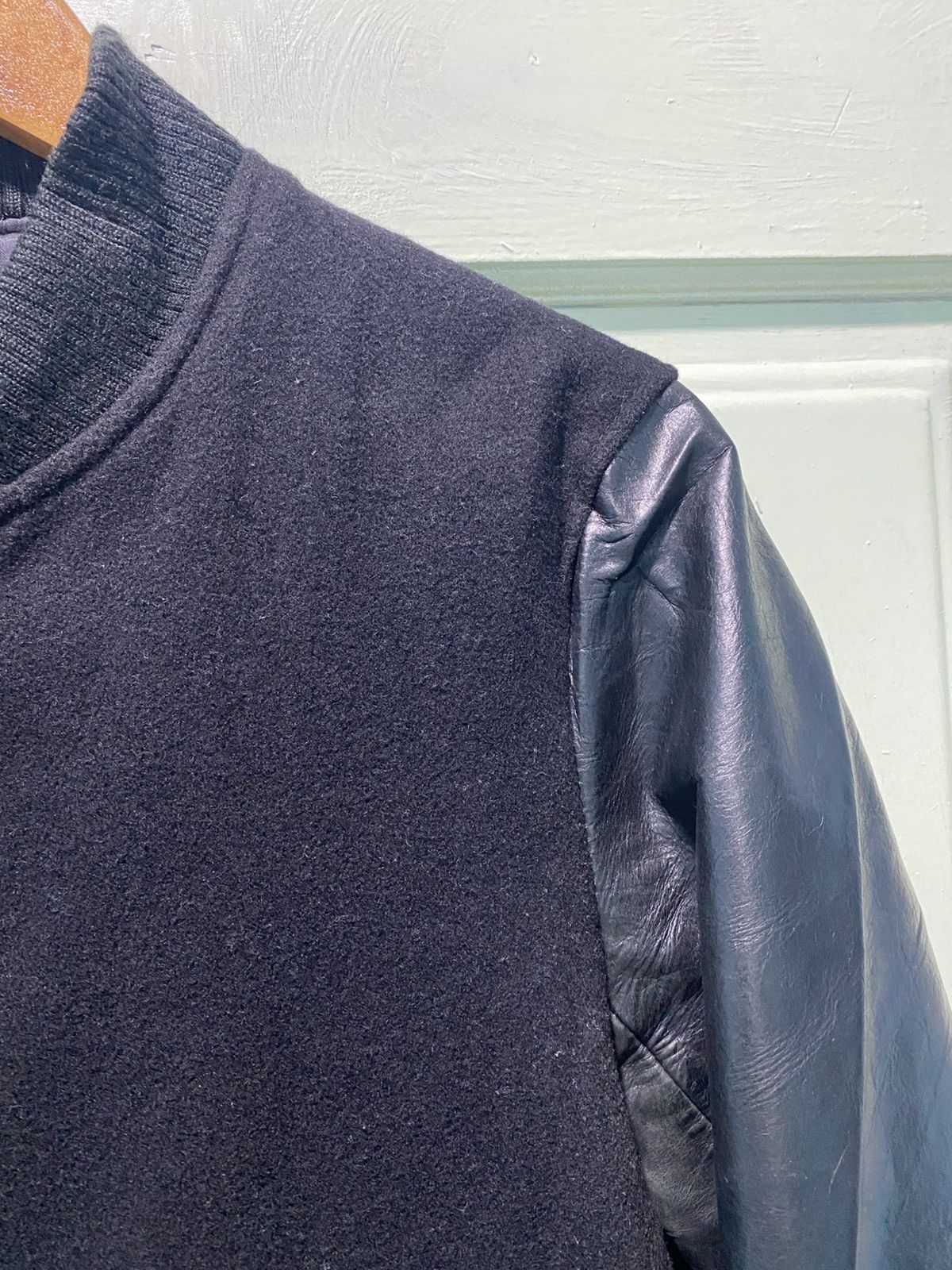BIGI BIGI ESSENTIAL GARMENT MEN’S VARSITY WOOL SLEEVE LEATHER Size US M / EU 48-50 / 2 - 4 Thumbnail