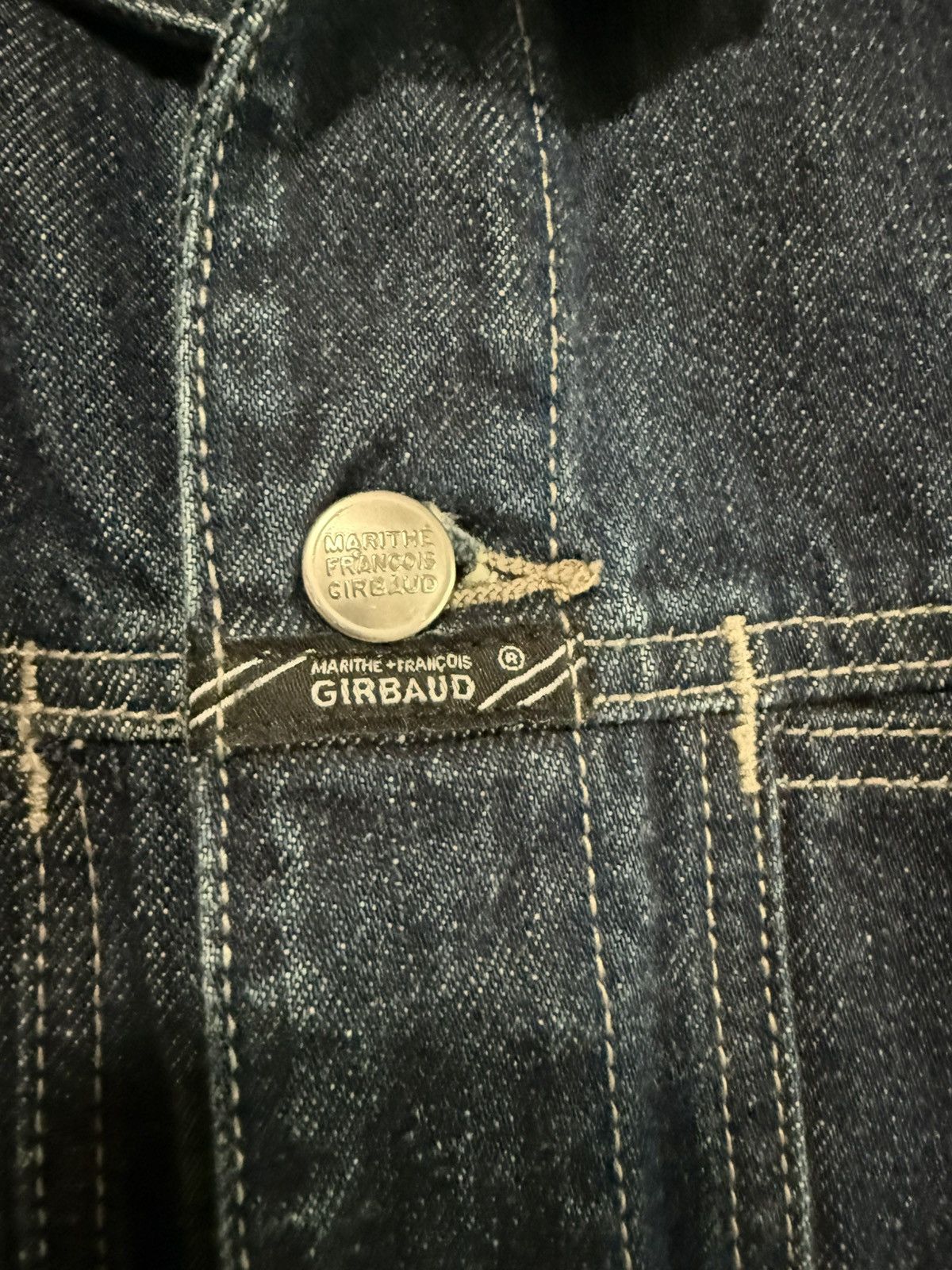 Marithe + Francois Girbaud Marithe Francois Girbaud Denim Jacket Size US L / EU 52-54 / 3 - 2 Thumbnail