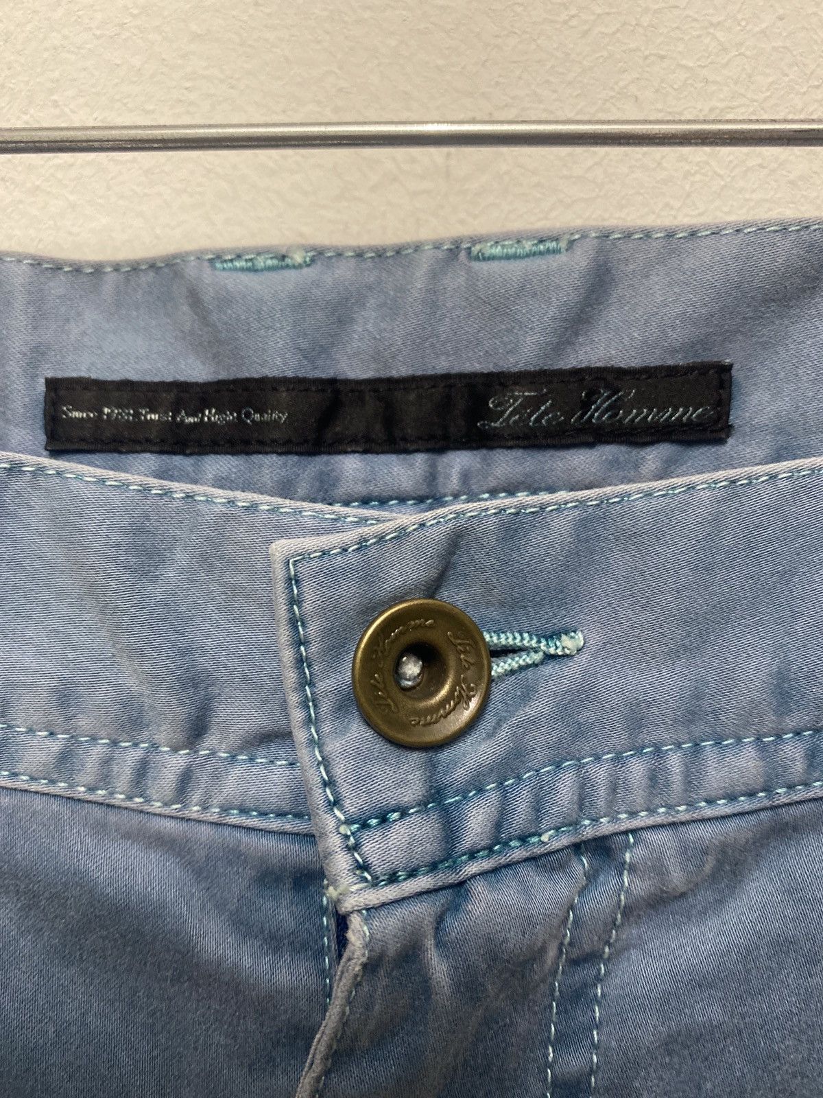 Issey Miyake ‼️TETE HOMME BY ISSEY MIYAKE MULTI POCKET DISTREESED DENIM‼️ Size US 30 / EU 46 - 3 Thumbnail