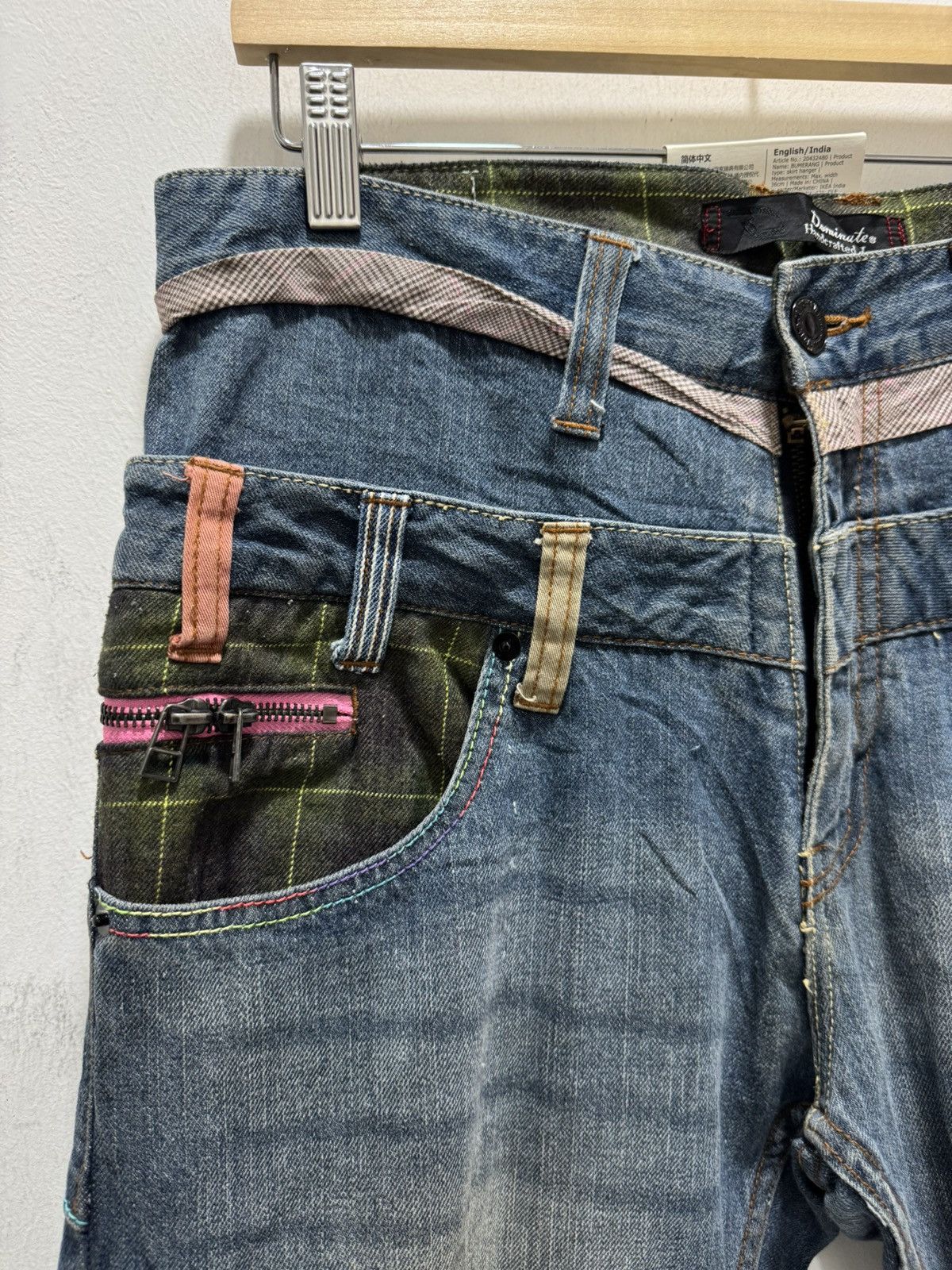 Japanese Brand JAPANESE DOMINATE HANDCRAFTED DOUBLE WAIST DISTRESSED JEANS Size US 32 / EU 48 - 11 Thumbnail