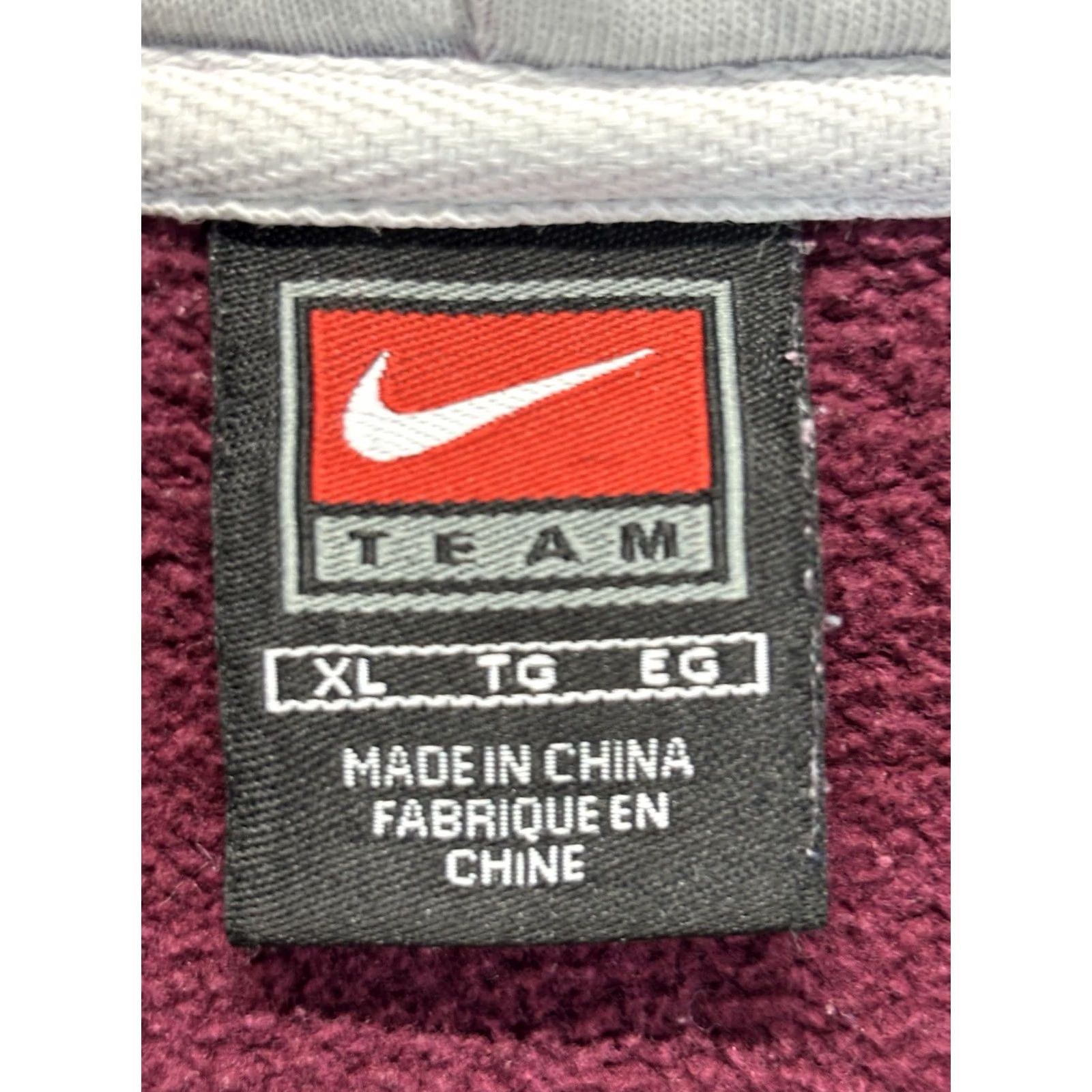 Nike VINTAGE Nike Mississippi State Hoodie Sweatshirt Men’s XL Maroon Y2K College Sports Pullover Raised Letter Size US XL / EU 56 / 4 - 6 Thumbnail