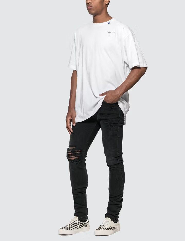 Off-White White Unfinished Reflective Arrows Oversized T-Shirt Size US M / EU 48-50 / 2 - 4 Thumbnail