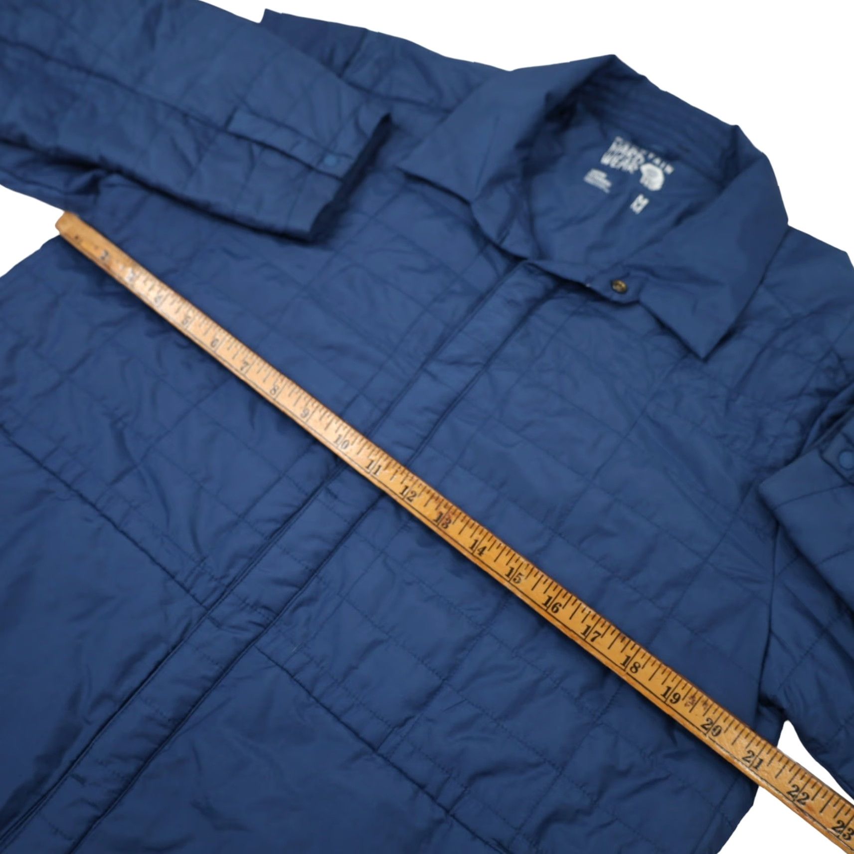 Mountain Hardwear VINTAGE Mountain Hardwear Shirt Jacket Mens Medium Quilted Blue Jacket Size US M / EU 48-50 / 2 - 5 Thumbnail