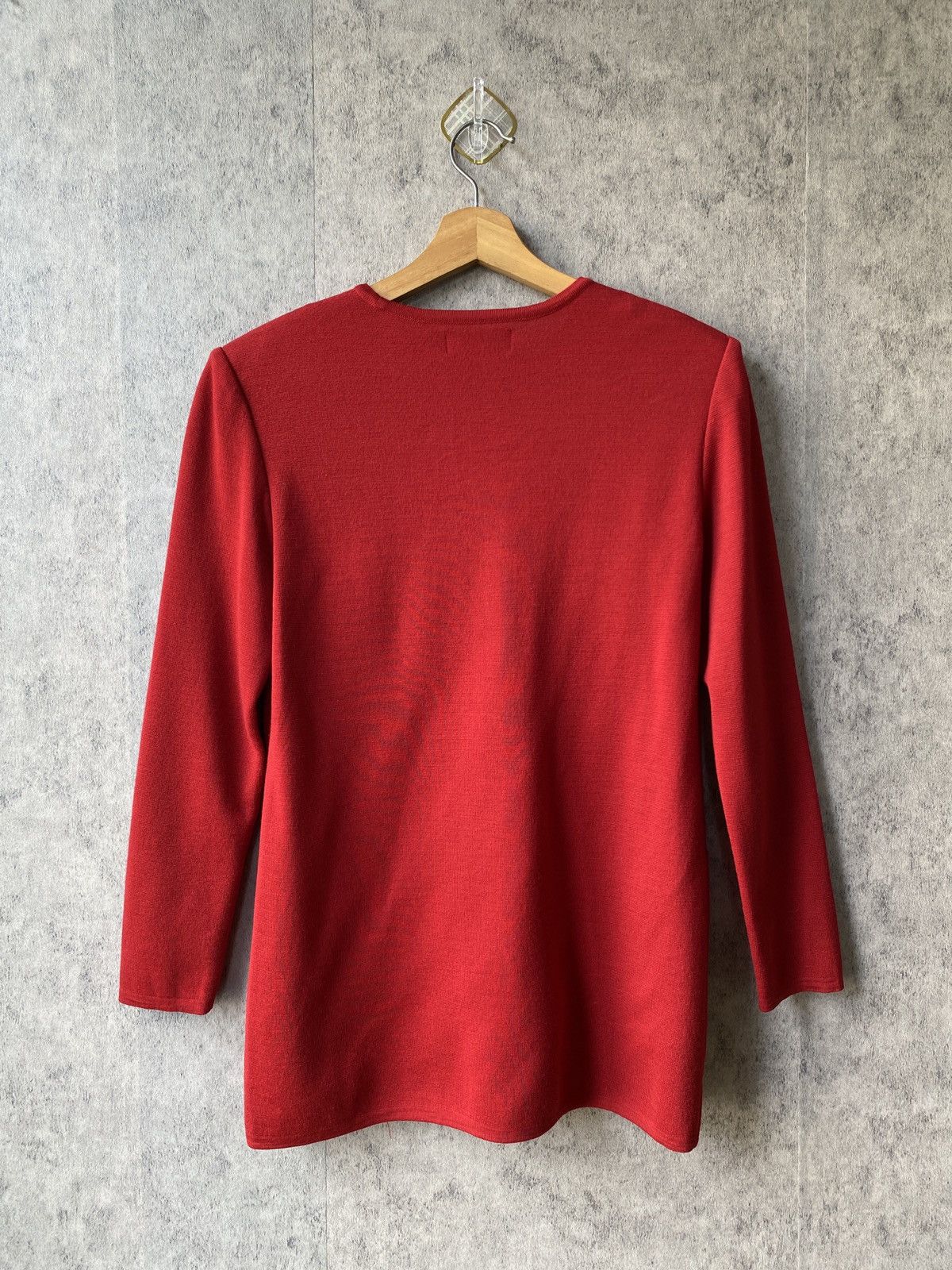 Vintage × Yves Saint Laurent Vintage 90s Yves Saint Laurent Wool Long Sleeve Shirt Size S / US 4 / IT 40 - 2 Thumbnail
