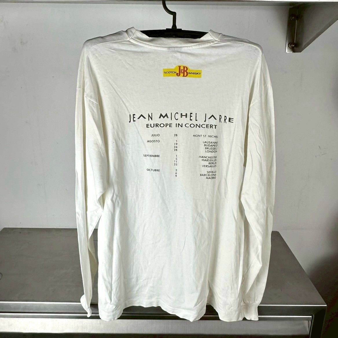 Vintage ​​​​​​90s Jean Michel Jarre Europe in Concert Promo T-shirt Size US XL / EU 56 / 4 - 3 Thumbnail