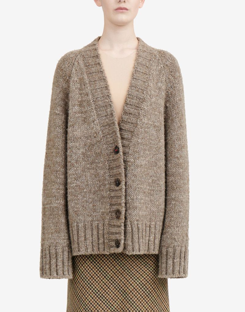 Maison Margiela o1w1db10126 Botanical Dye Cardigan in Brown Size XL / US 12-14 / IT 48-50 - 5 Thumbnail